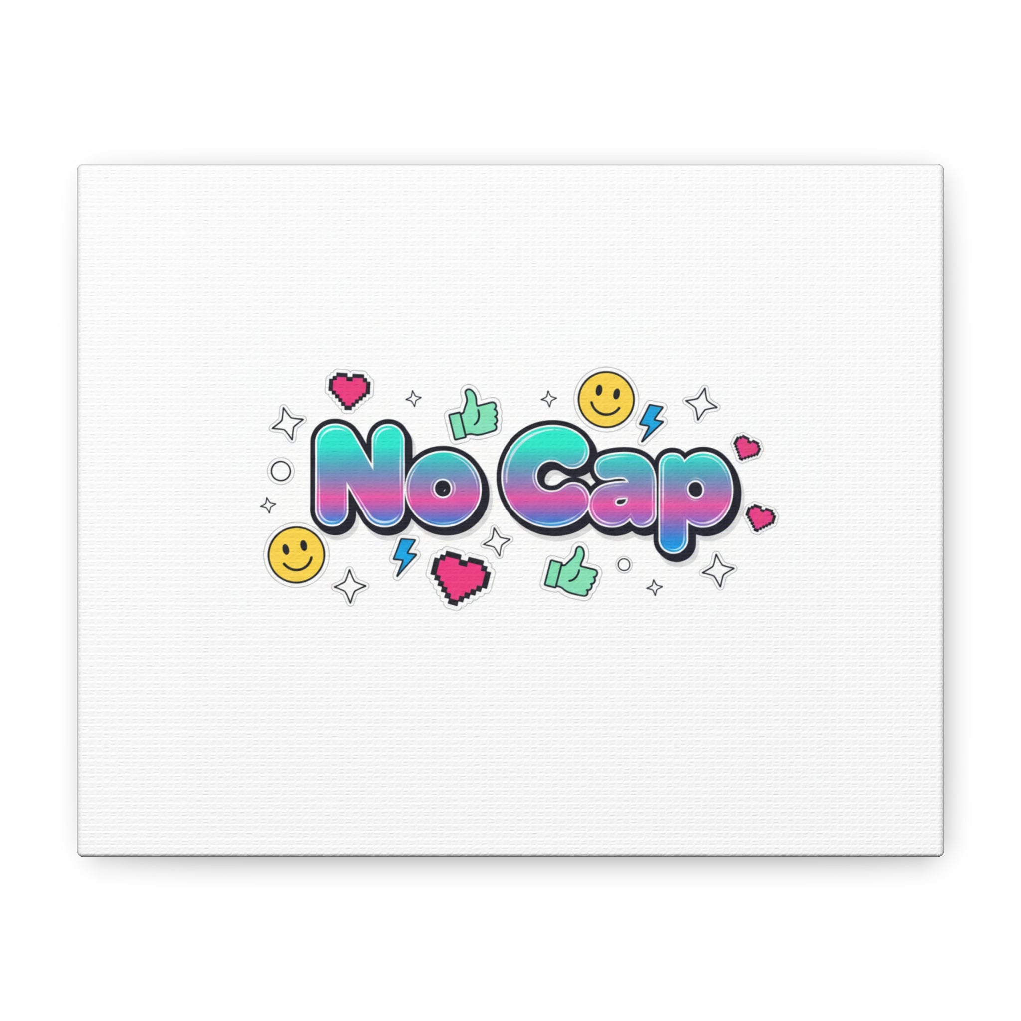 No Cap Canvas | Gen-Z Slang, Internet Lingo Wall Art