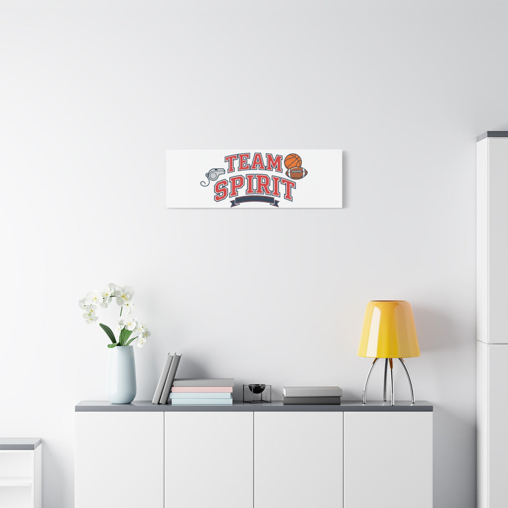 Team Spirit varsity crest Canvas