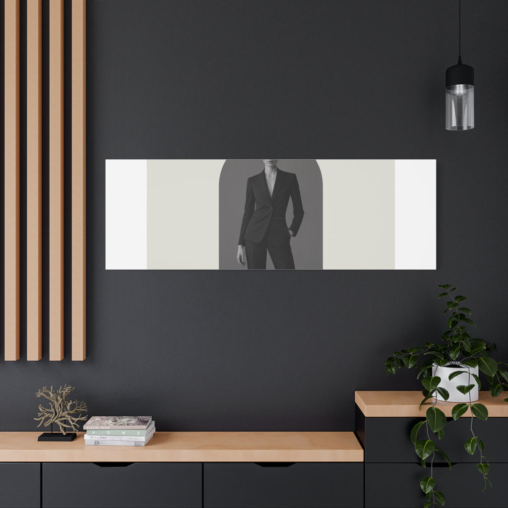 Monochrome Minimal Fashion Print, Canvas
