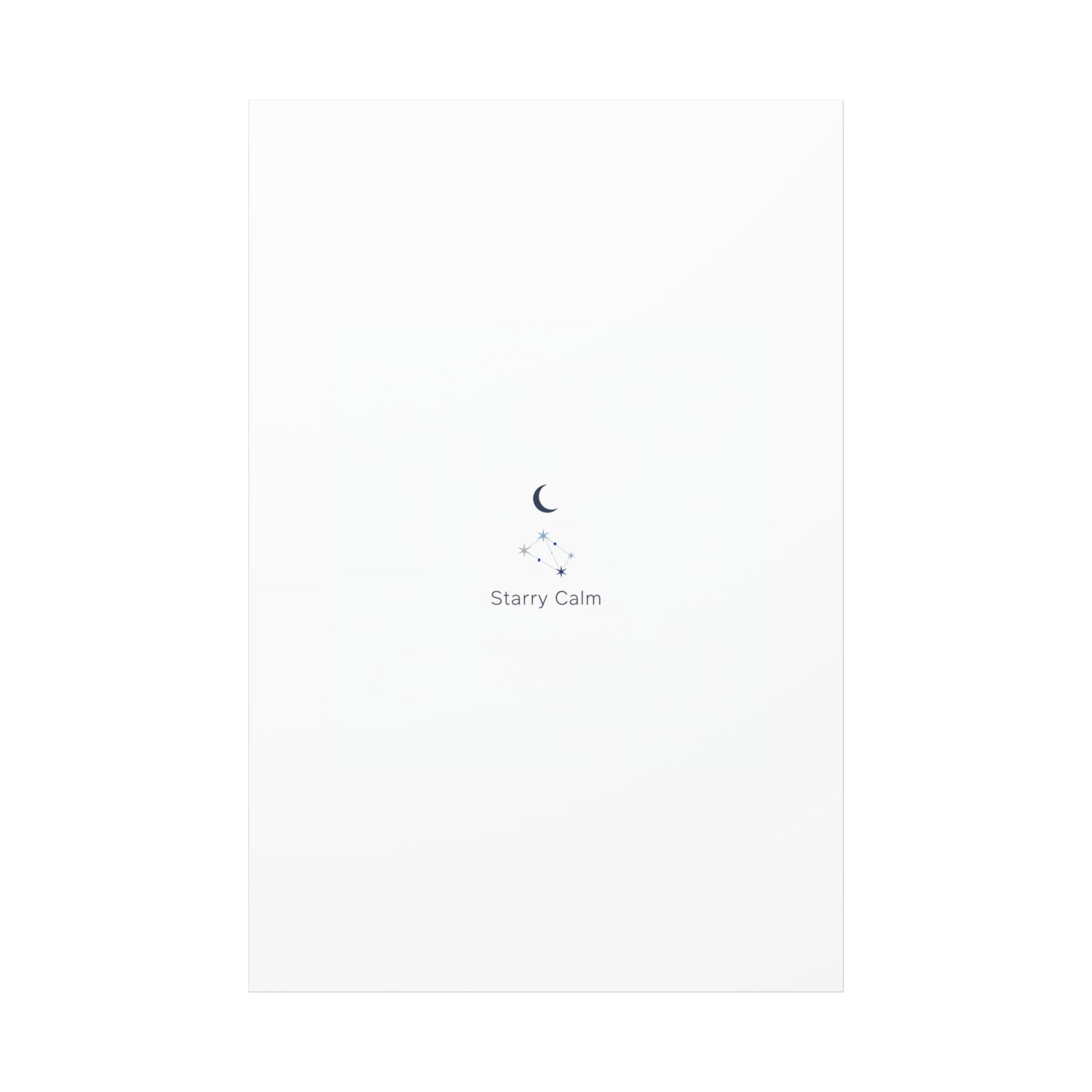 Starry Calm Moon & Constellation Canvas, minimal astrology art print