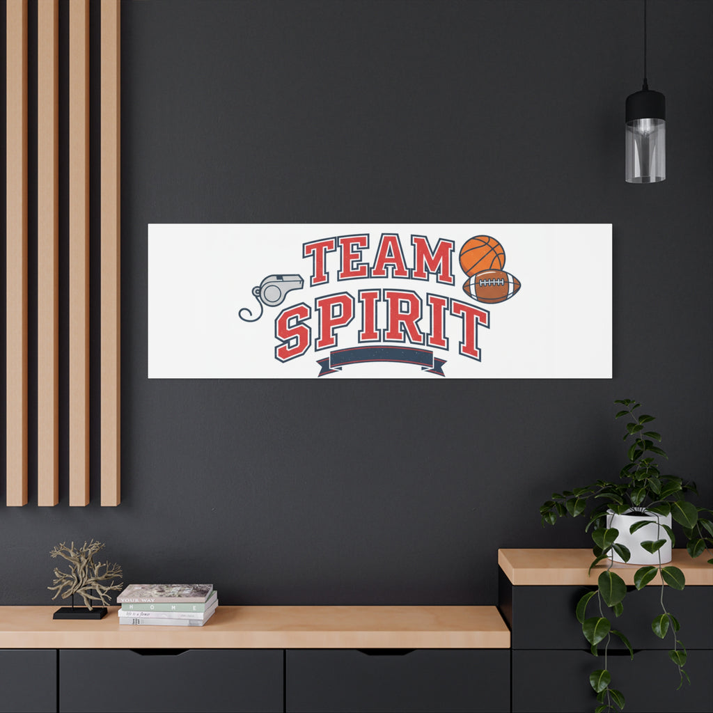 Team Spirit varsity crest Canvas