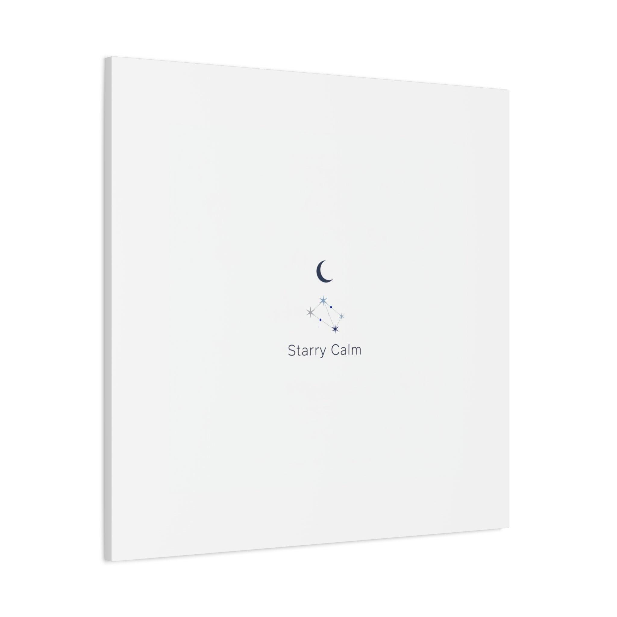 Starry Calm Moon & Constellation Canvas, minimal astrology art print