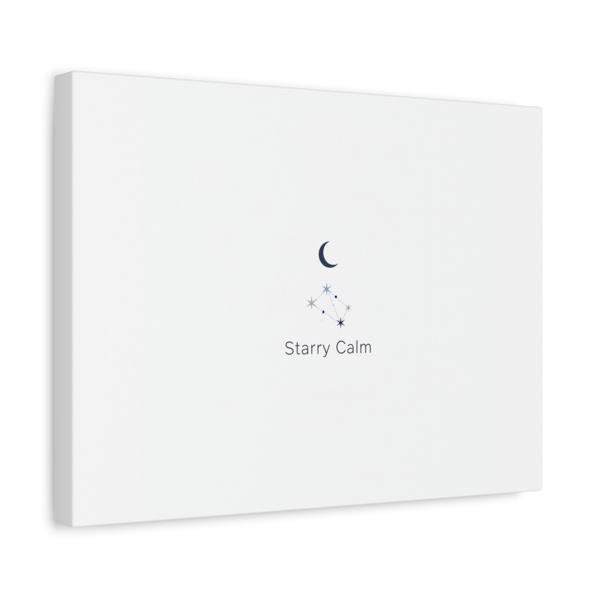 Starry Calm Moon & Constellation Canvas, minimal astrology art print