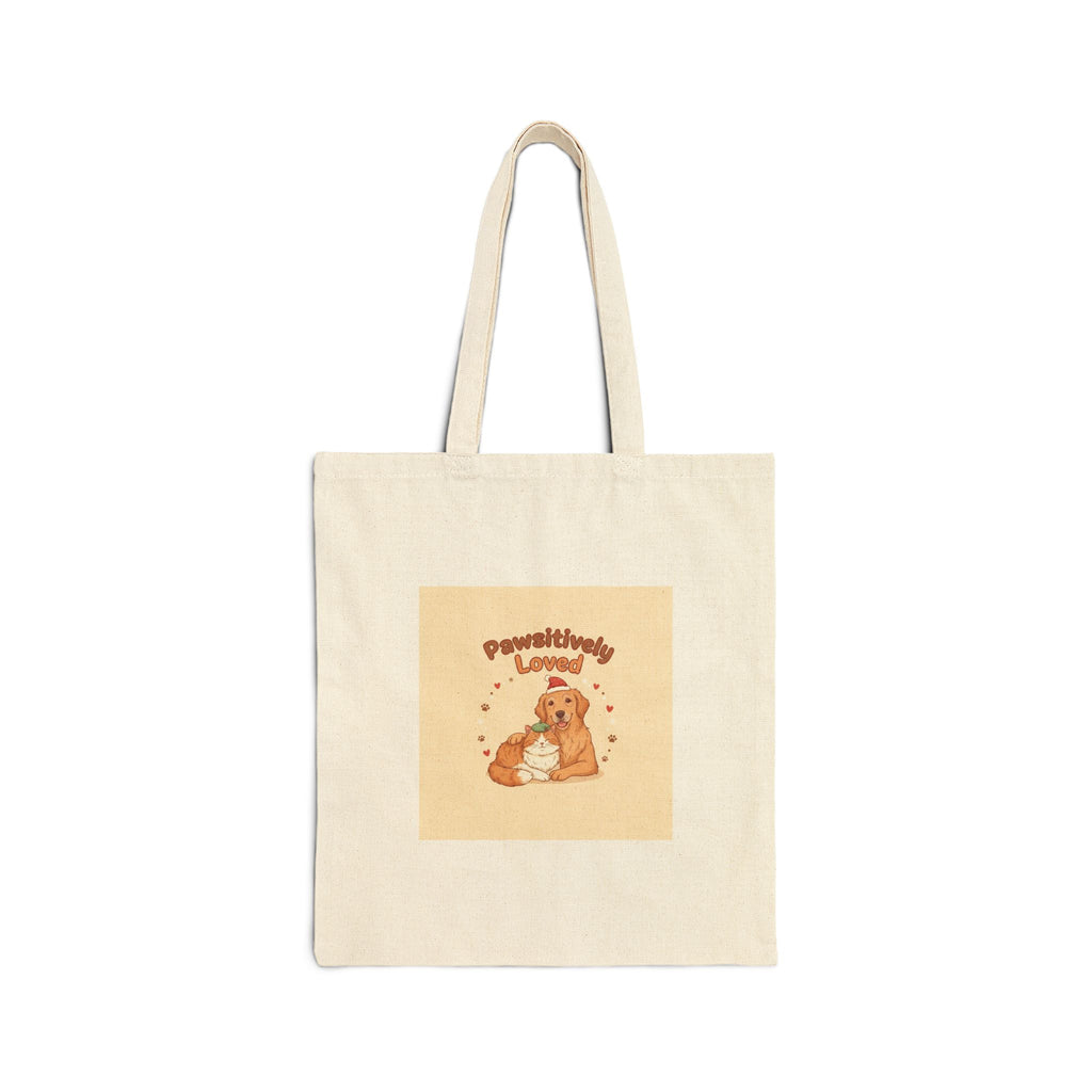 Senior Dog Love Tote, pet-centric holiday, paw prints rescue dog