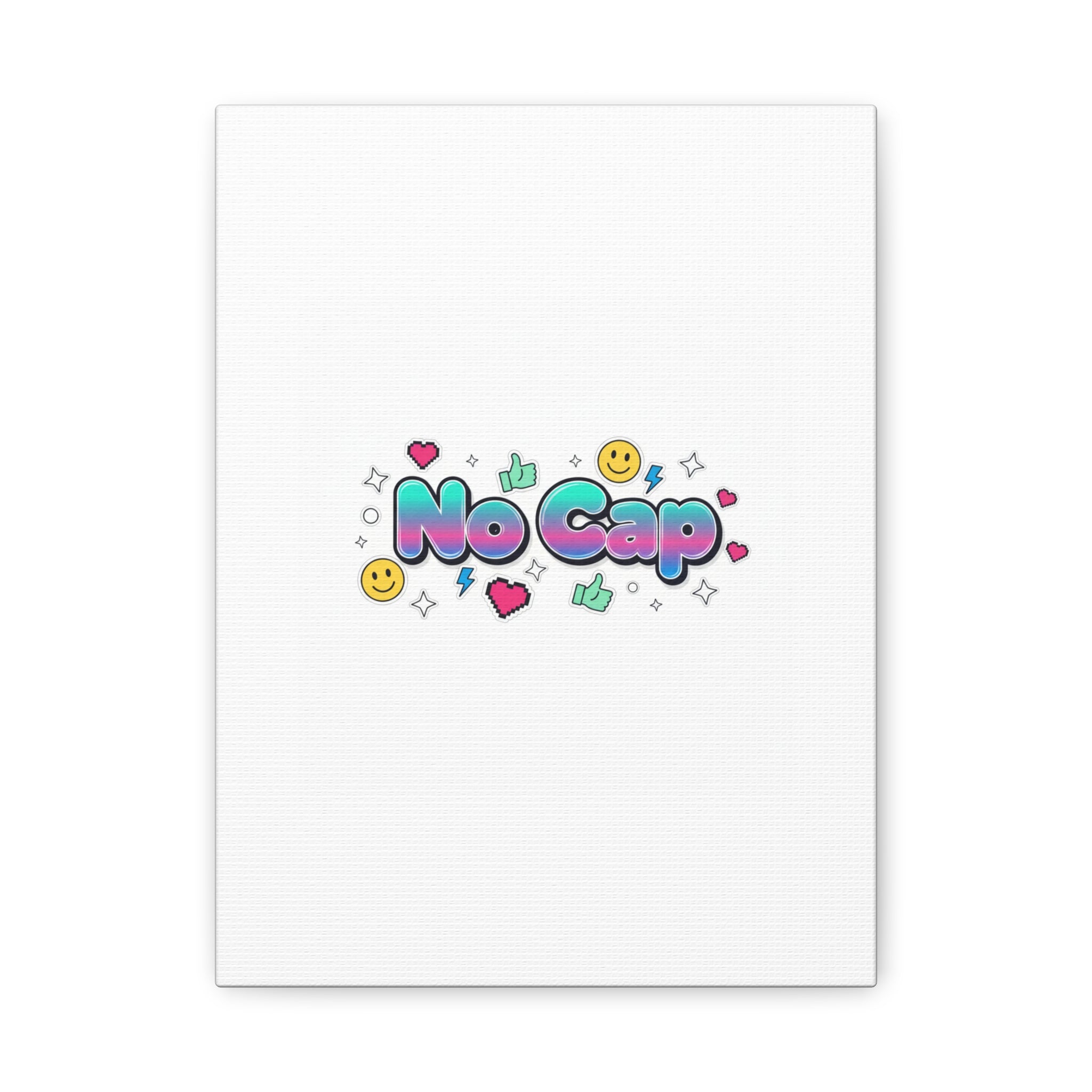 No Cap Canvas | Gen-Z Slang, Internet Lingo Wall Art