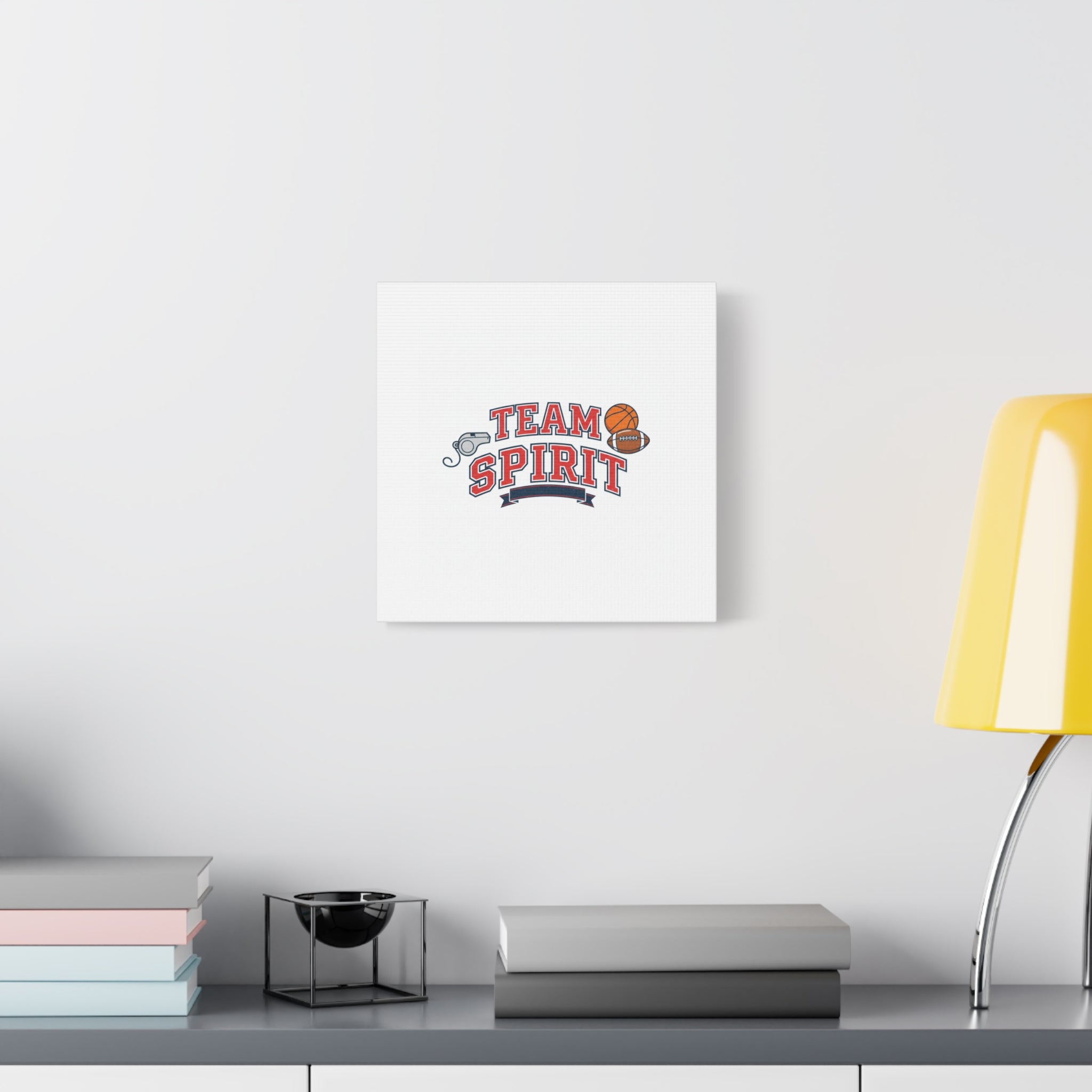 Team Spirit varsity crest Canvas