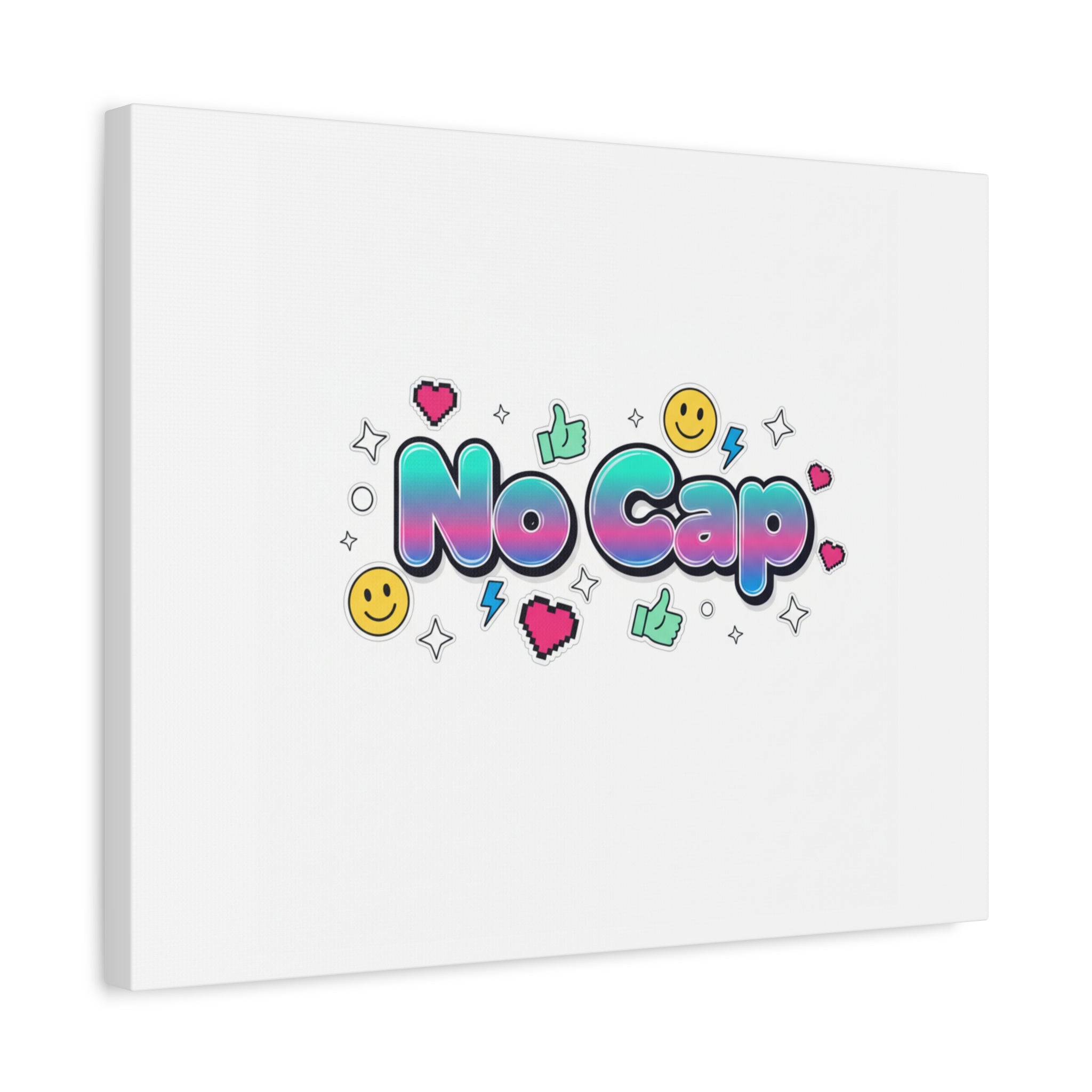 No Cap Canvas | Gen-Z Slang, Internet Lingo Wall Art