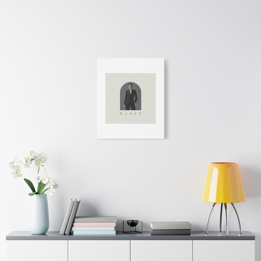 Monochrome Minimal Fashion Print, Canvas