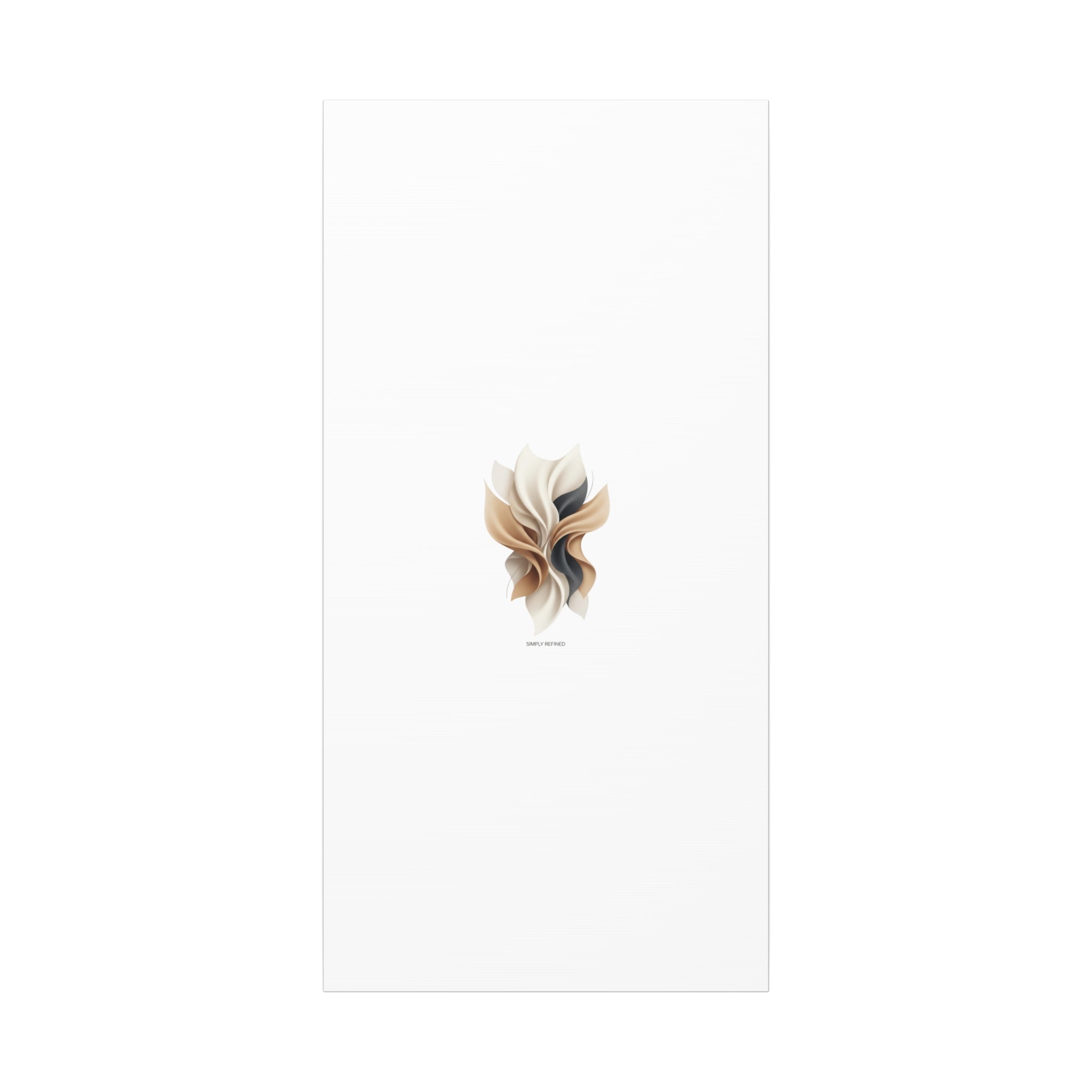 Neutral Abstract Bloom Canvas, Matte Stretched Canvas | Quiet Luxury, Minimalist Wall Art