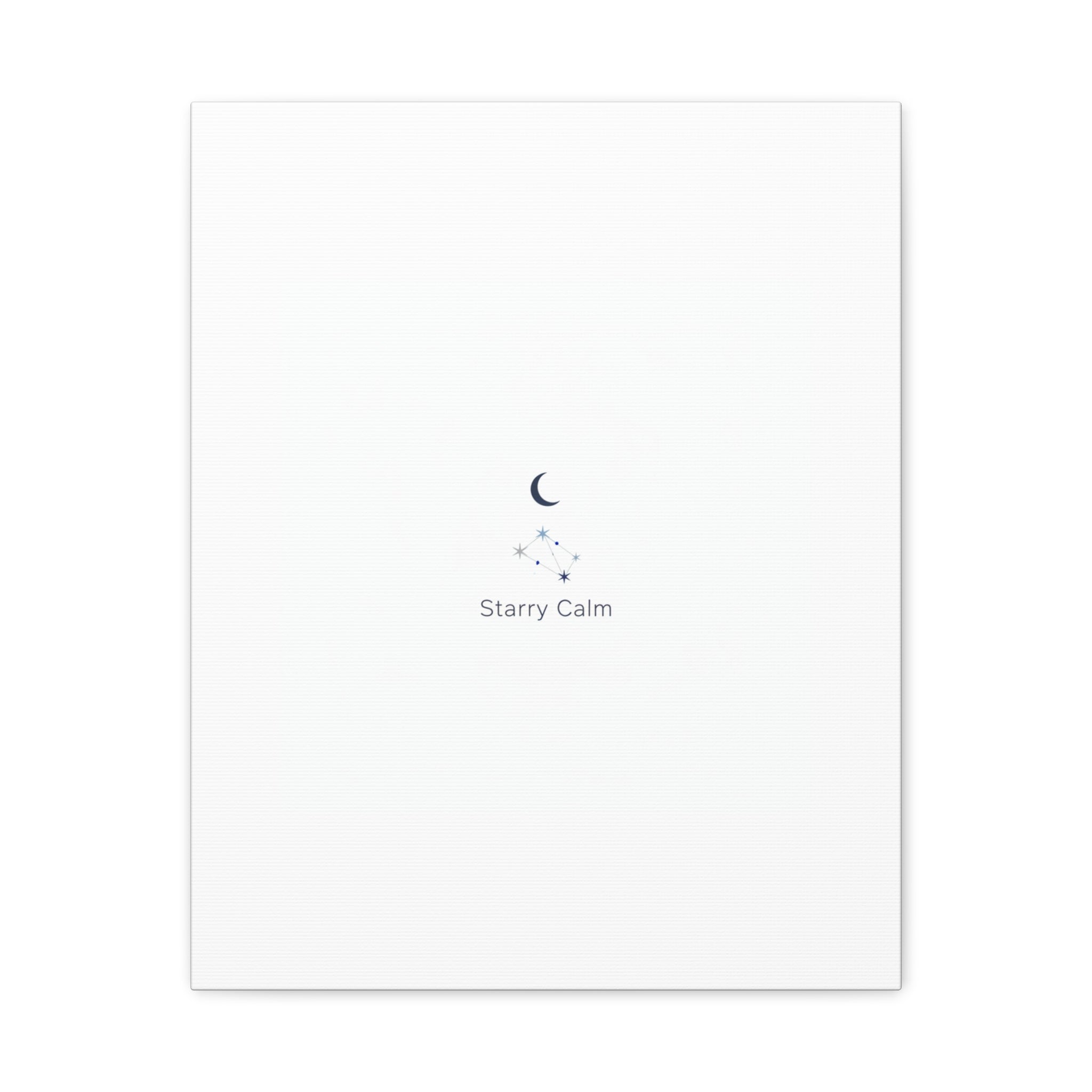 Starry Calm Moon & Constellation Canvas, minimal astrology art print