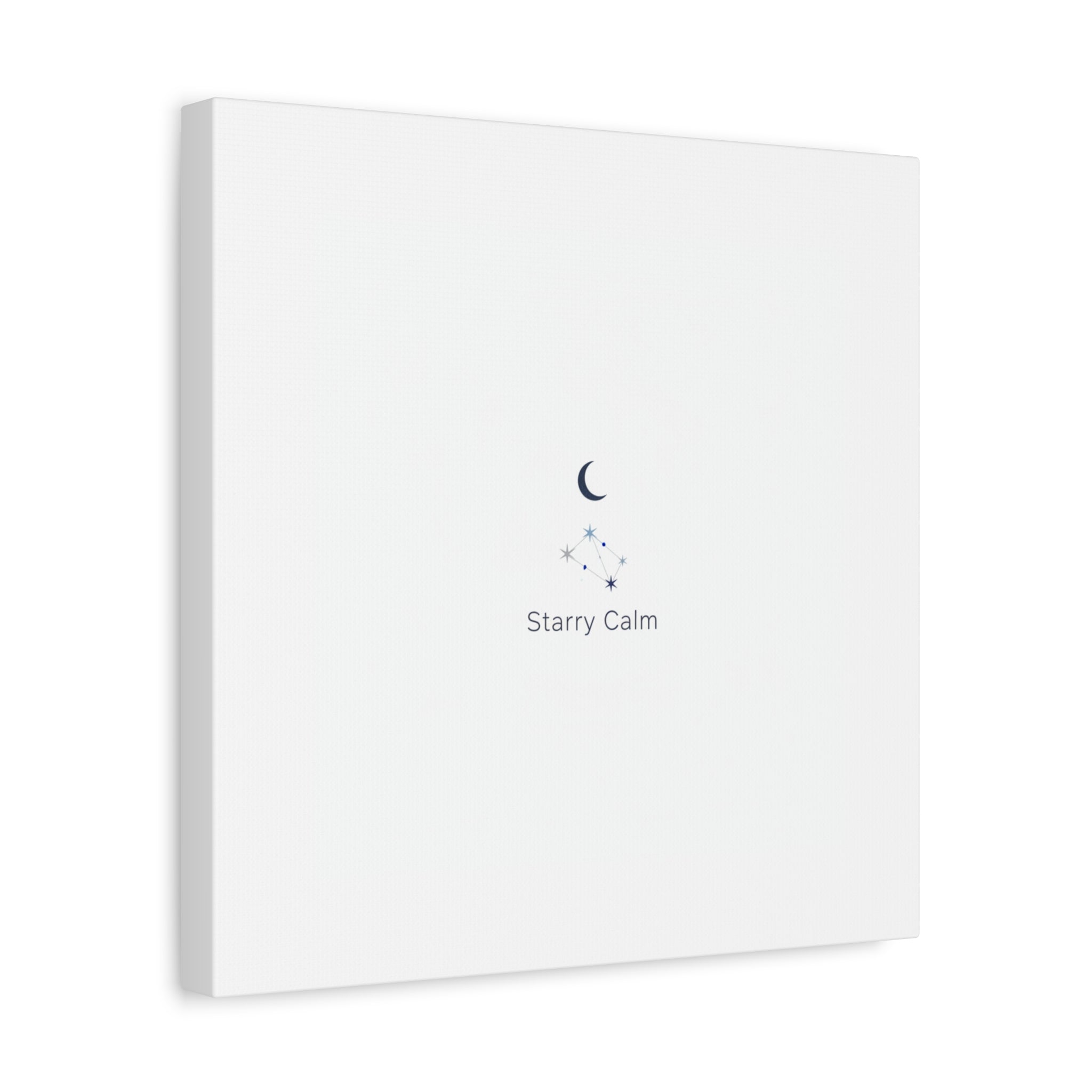 Starry Calm Moon & Constellation Canvas, minimal astrology art print