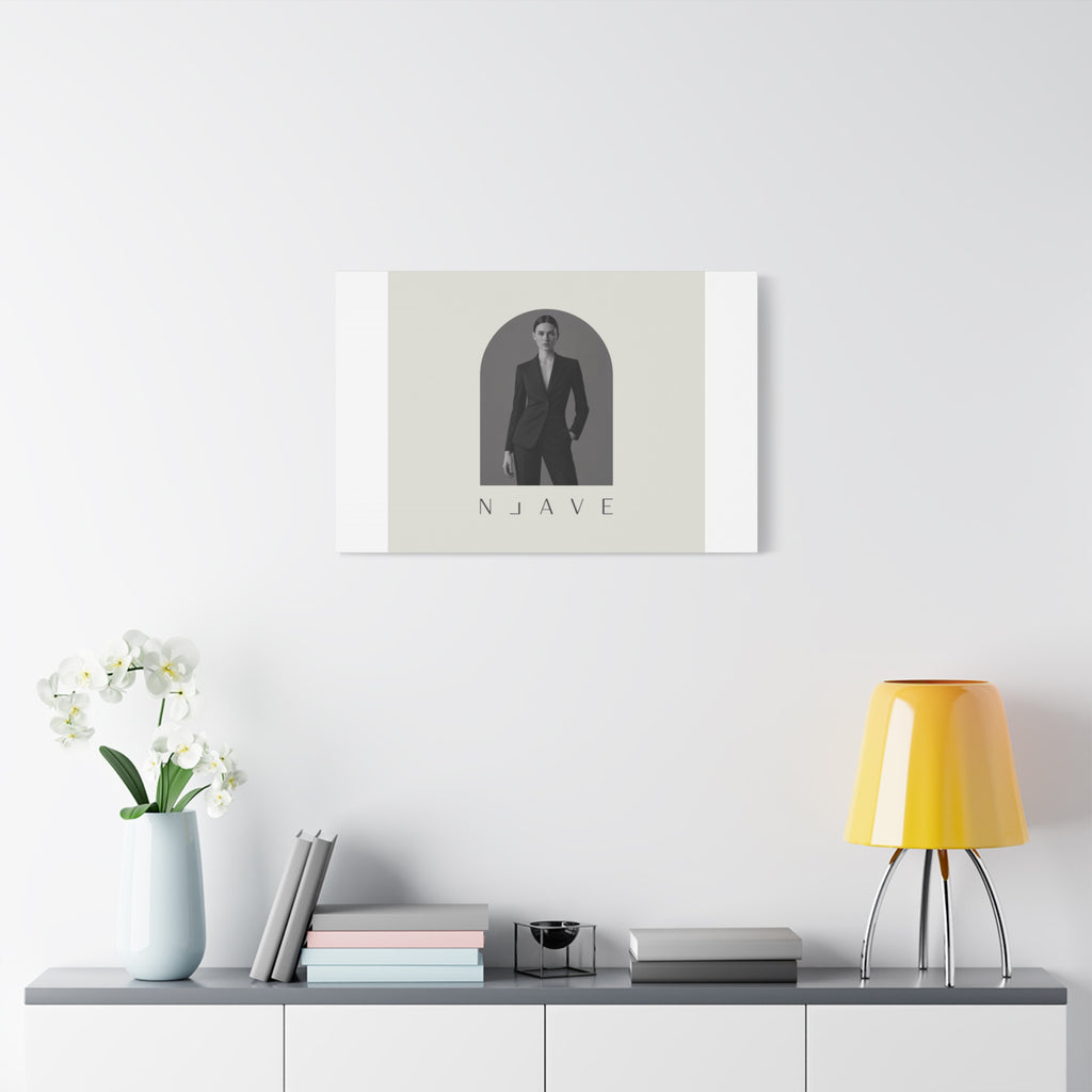 Monochrome Minimal Fashion Print, Canvas
