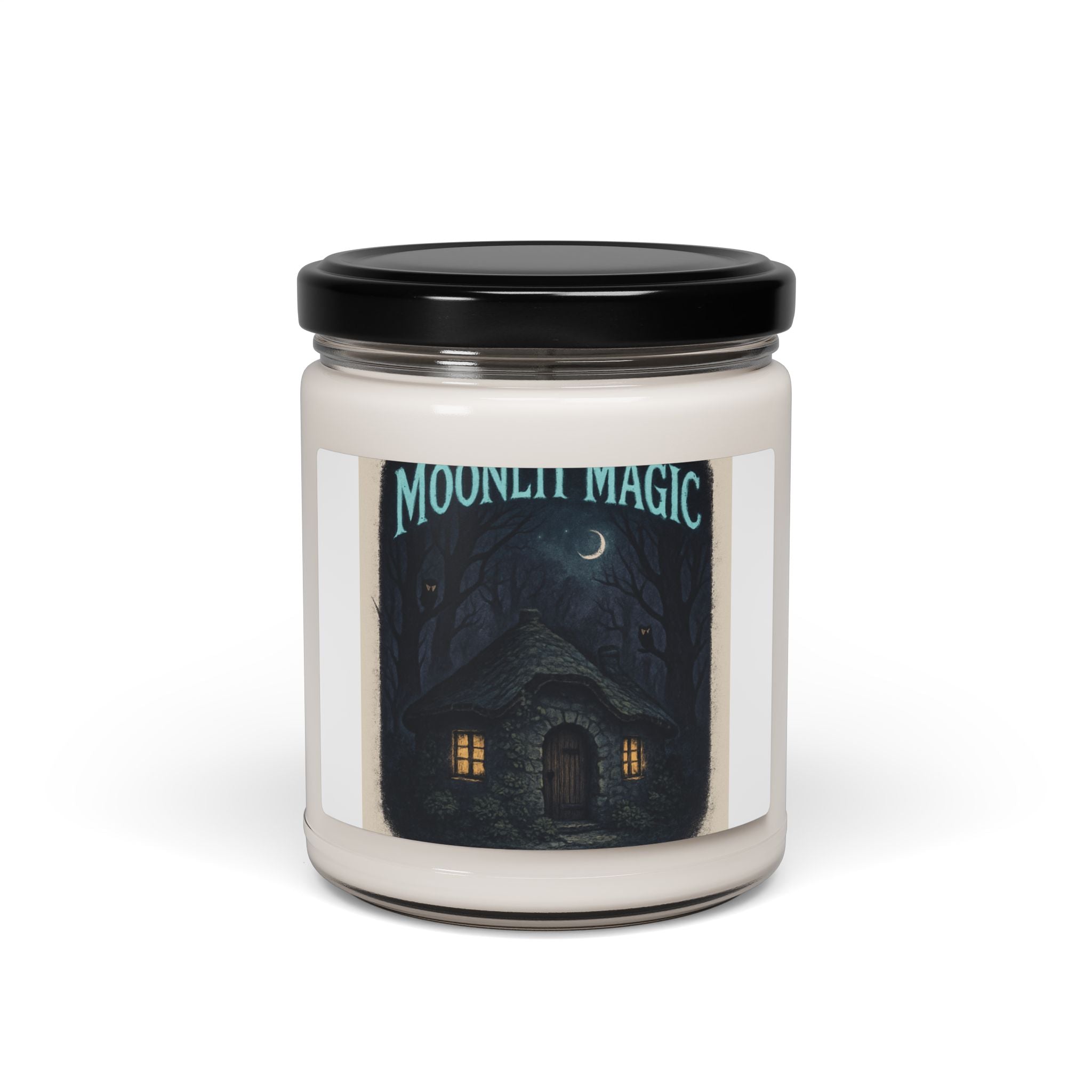 Moonlit Magic Scented Soy Candle — 9oz Cozy Cottage, Forest Night Aroma