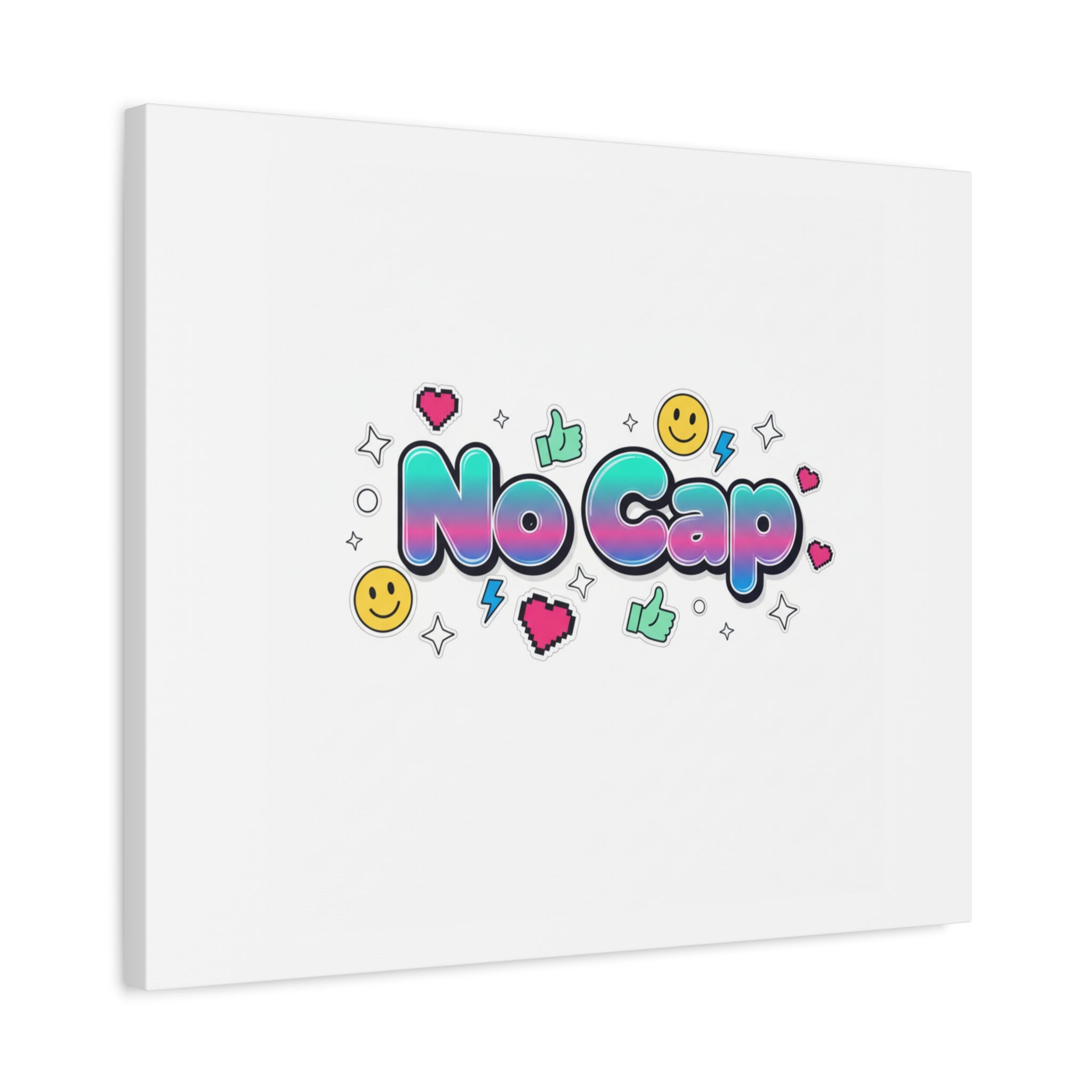 No Cap Canvas | Gen-Z Slang, Internet Lingo Wall Art