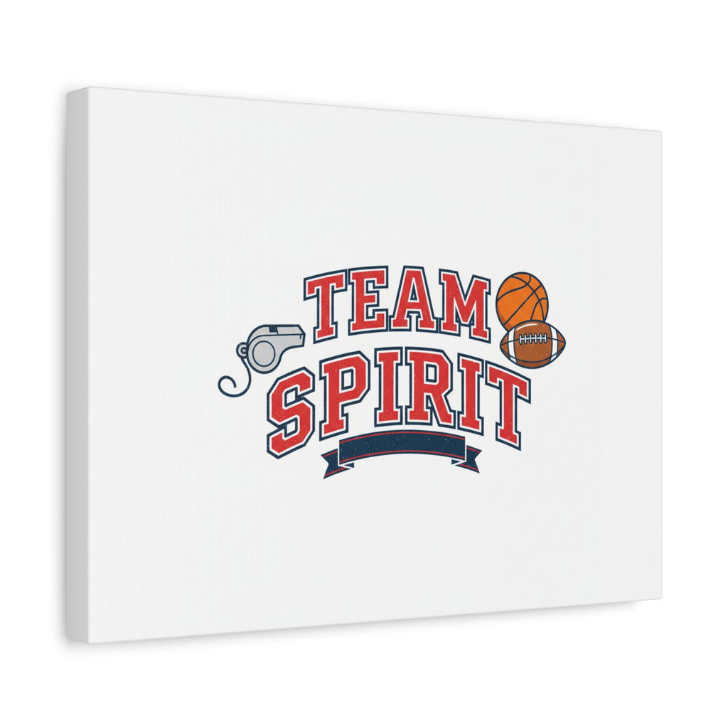 Team Spirit varsity crest Canvas