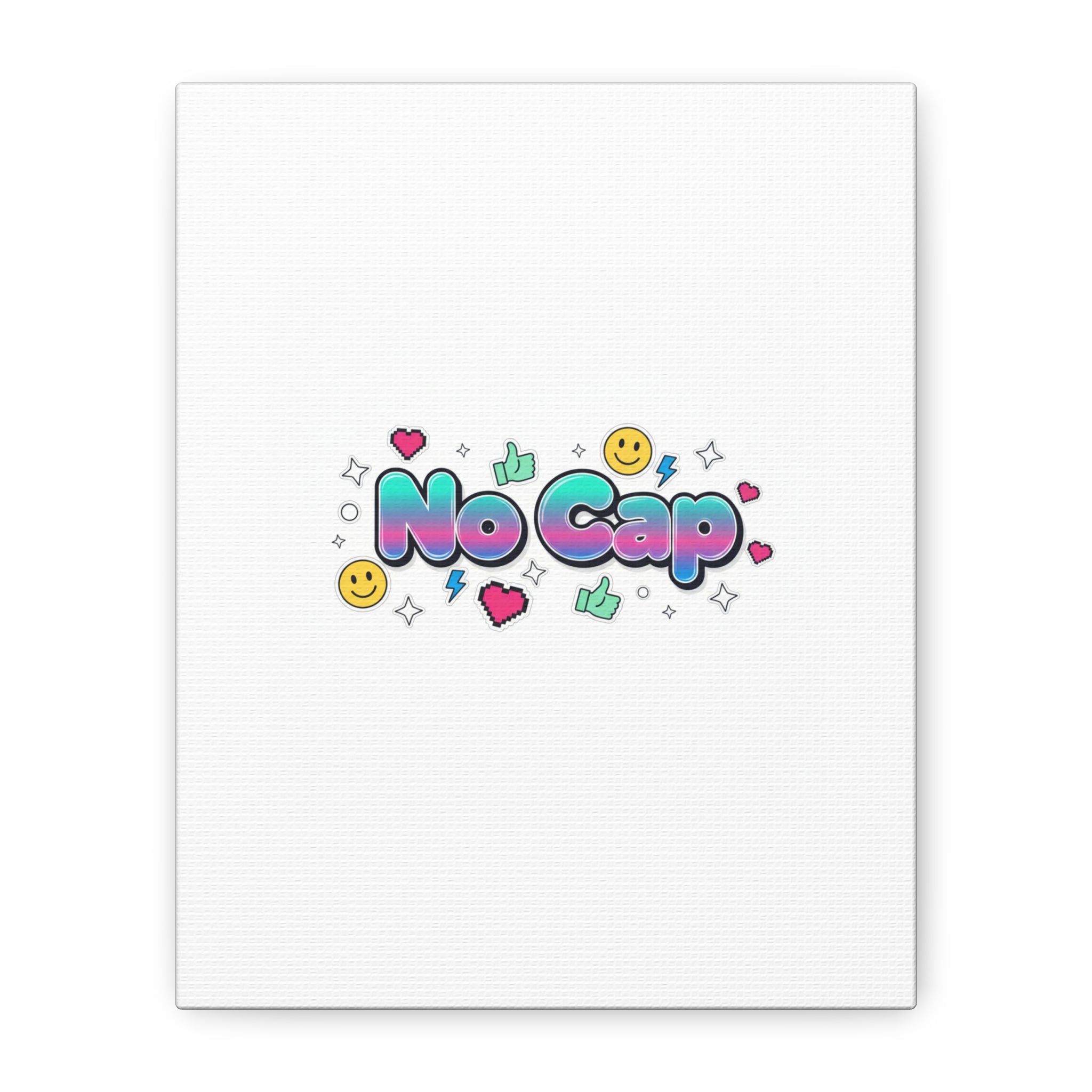 No Cap Canvas | Gen-Z Slang, Internet Lingo Wall Art