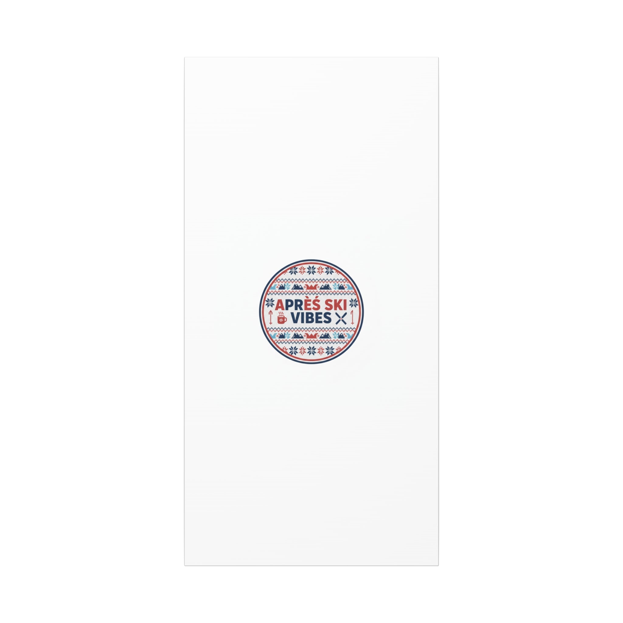 Après Ski Vibes Canvas, Fair Isle Ski Lodge Wall Art | Mountain Chalet Decor