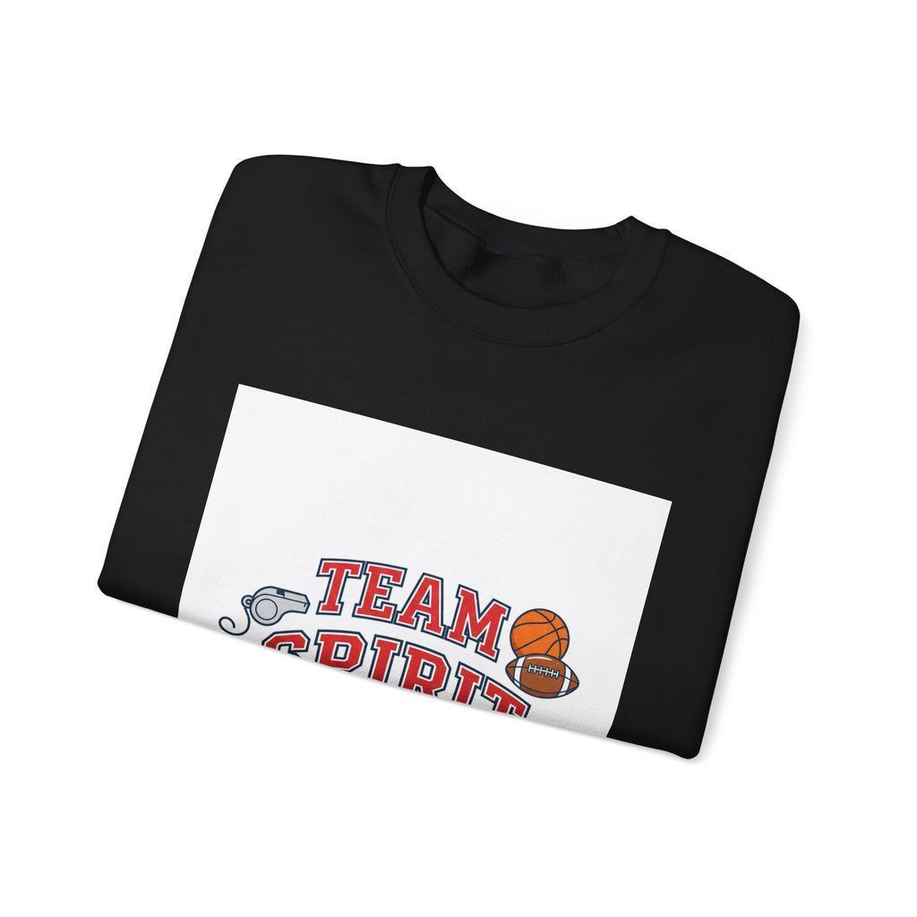 Team Spirit Crewneck Sweatshirt | Varsity/Collegiate, Athletic Block Letter
