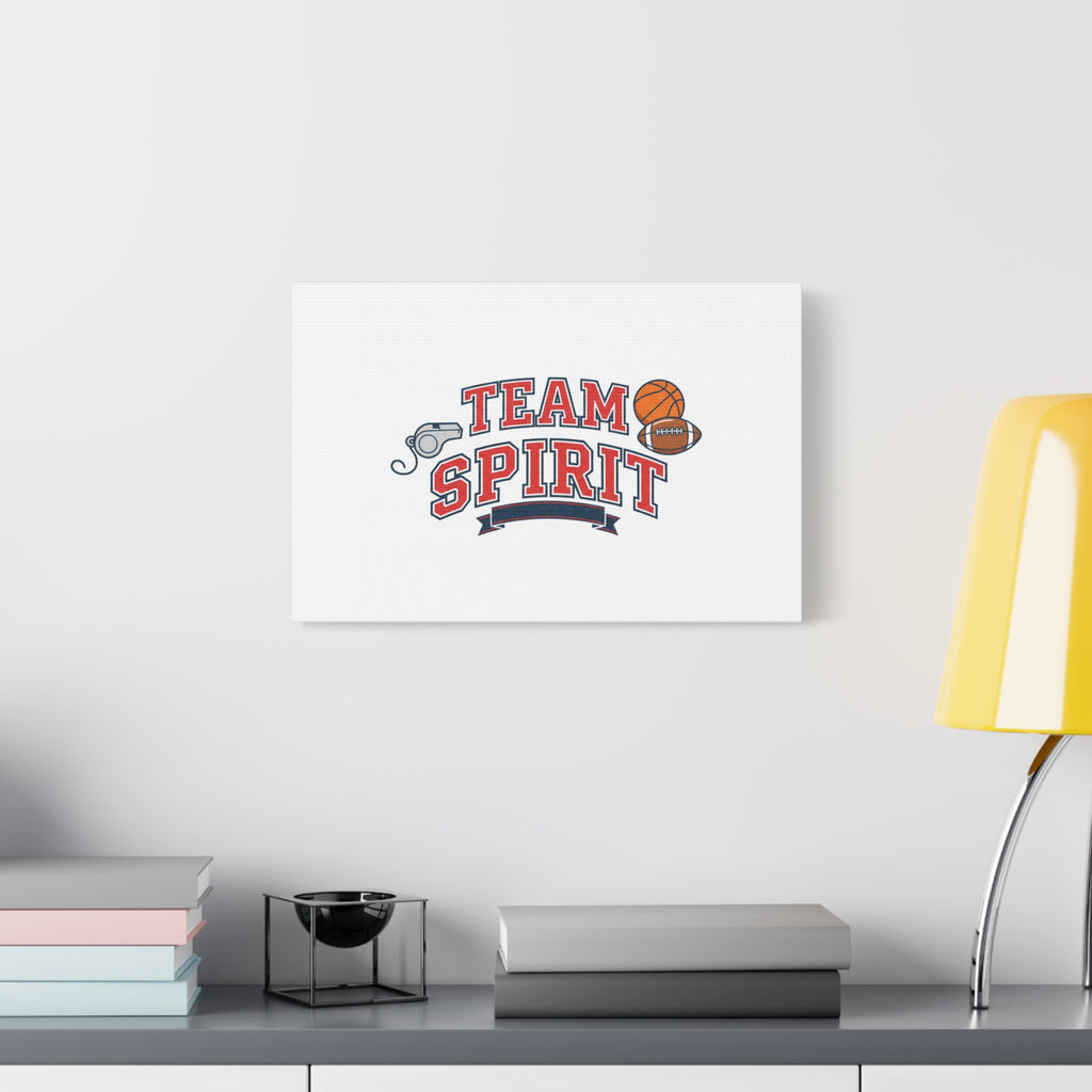 Team Spirit varsity crest Canvas
