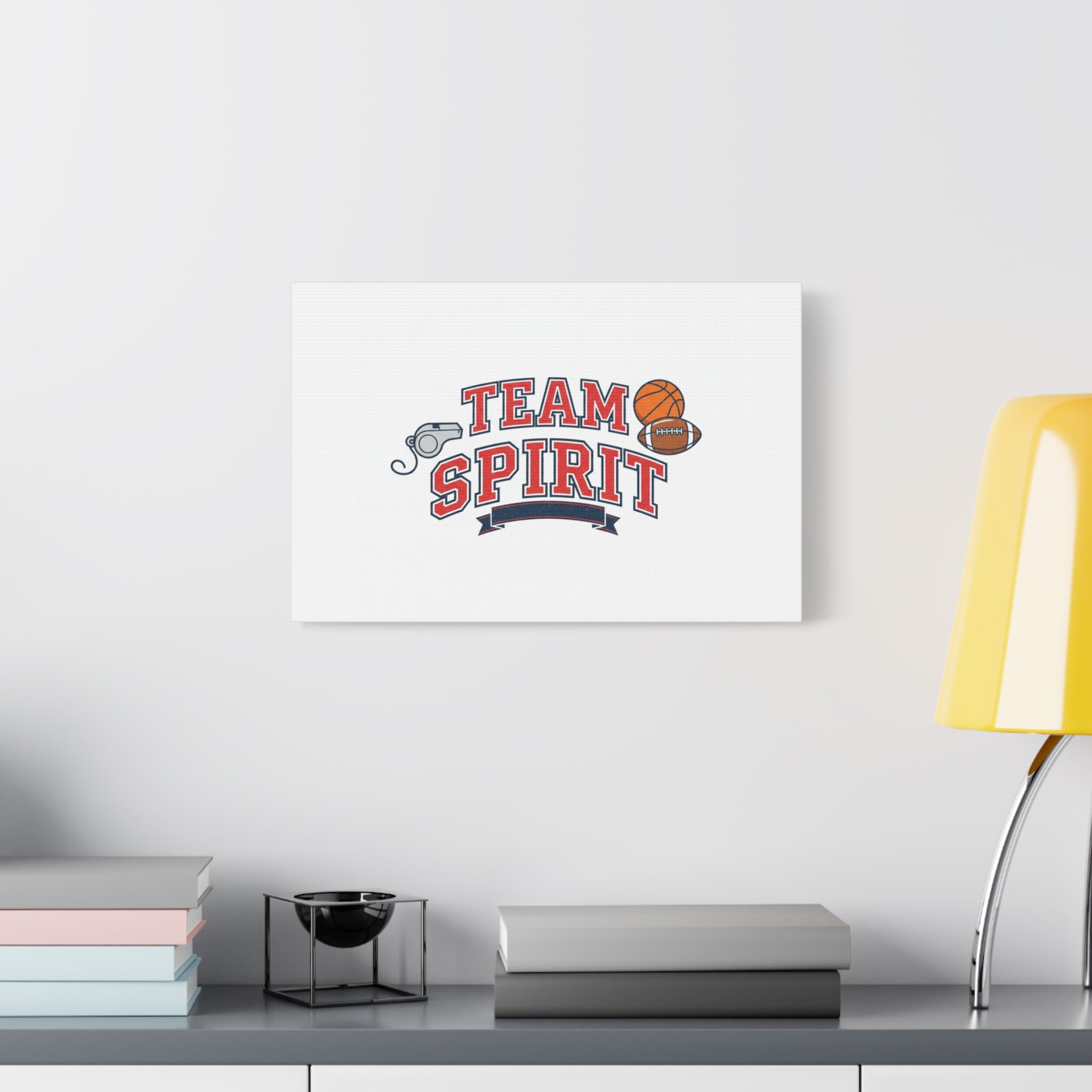 Team Spirit varsity crest Canvas