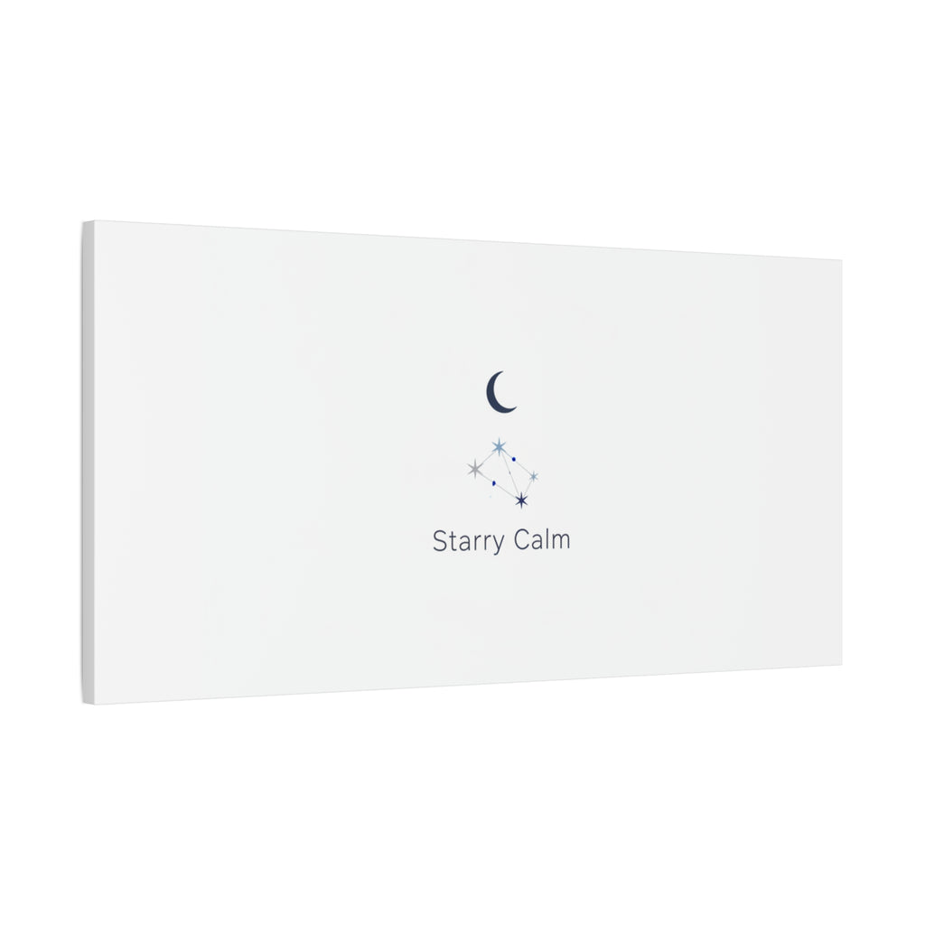 Starry Calm Moon & Constellation Canvas, minimal astrology art print