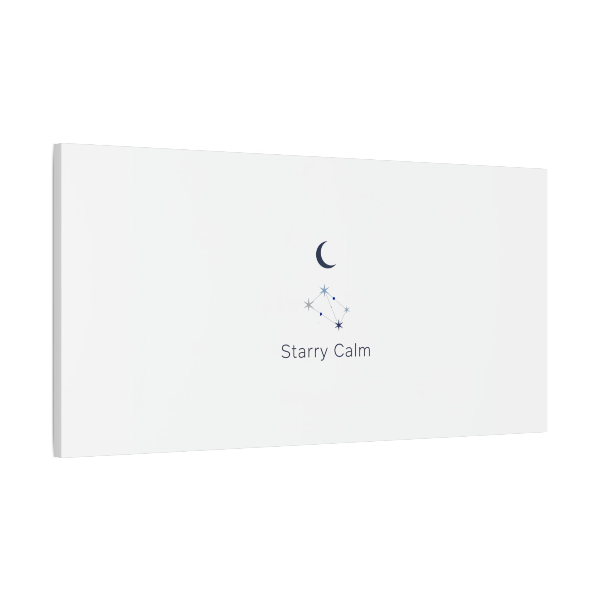 Starry Calm Moon & Constellation Canvas, minimal astrology art print