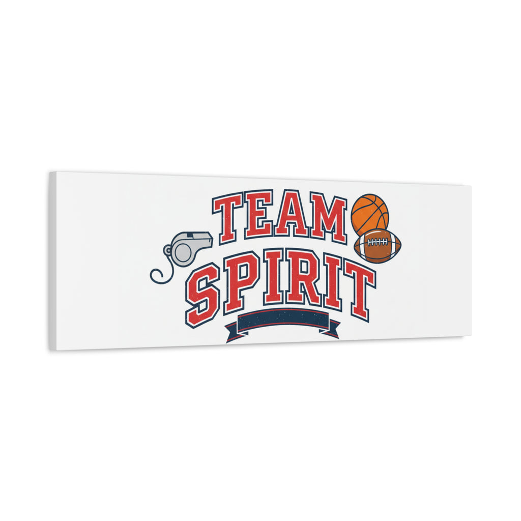 Team Spirit varsity crest Canvas
