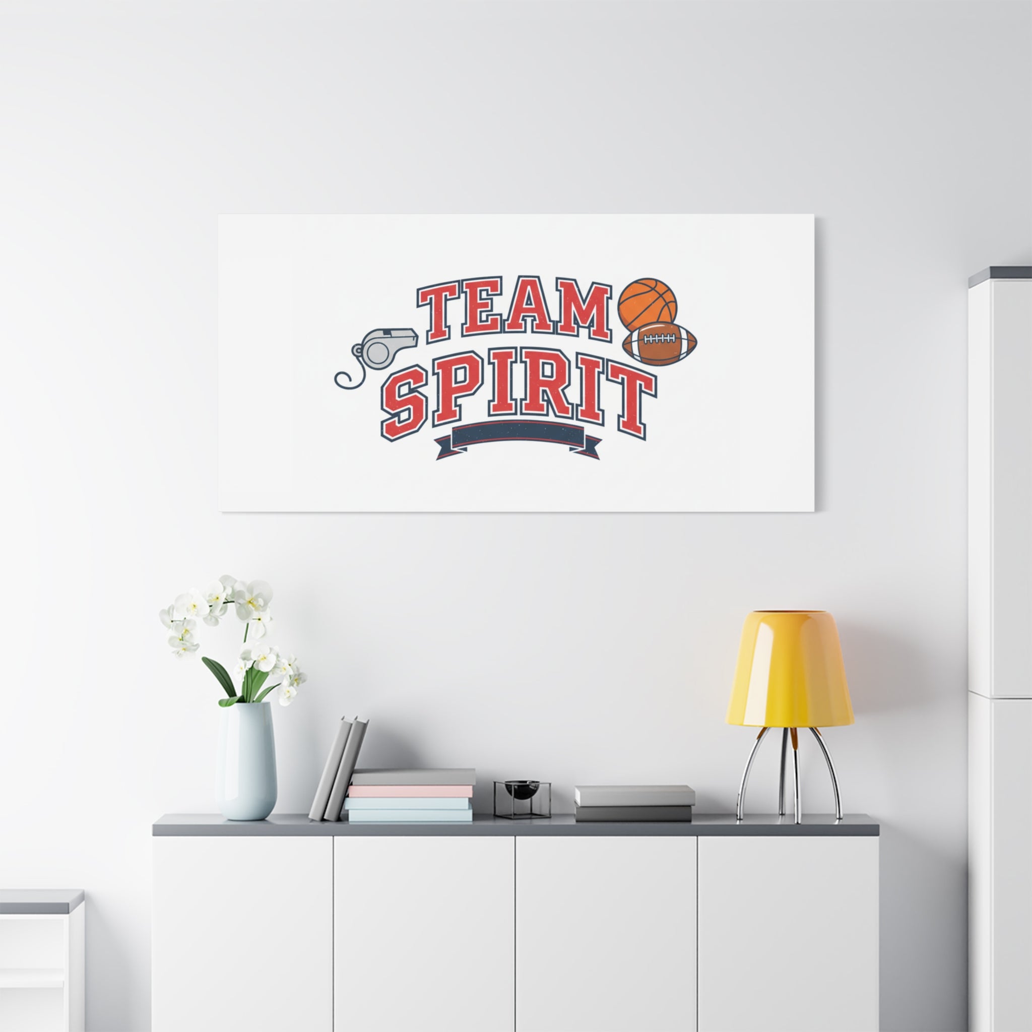 Team Spirit varsity crest Canvas