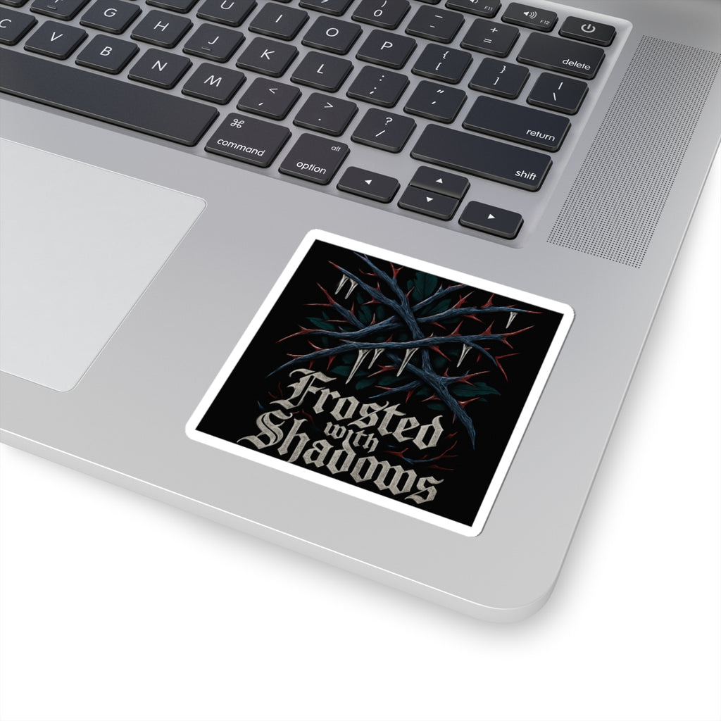 Sticker — "Frosted with Shadows" Gothic Thorns Kiss-Cut Sticker