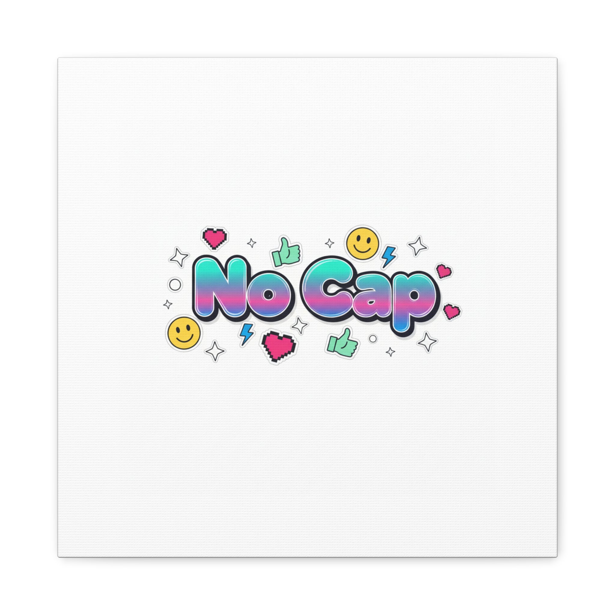 No Cap Canvas | Gen-Z Slang, Internet Lingo Wall Art