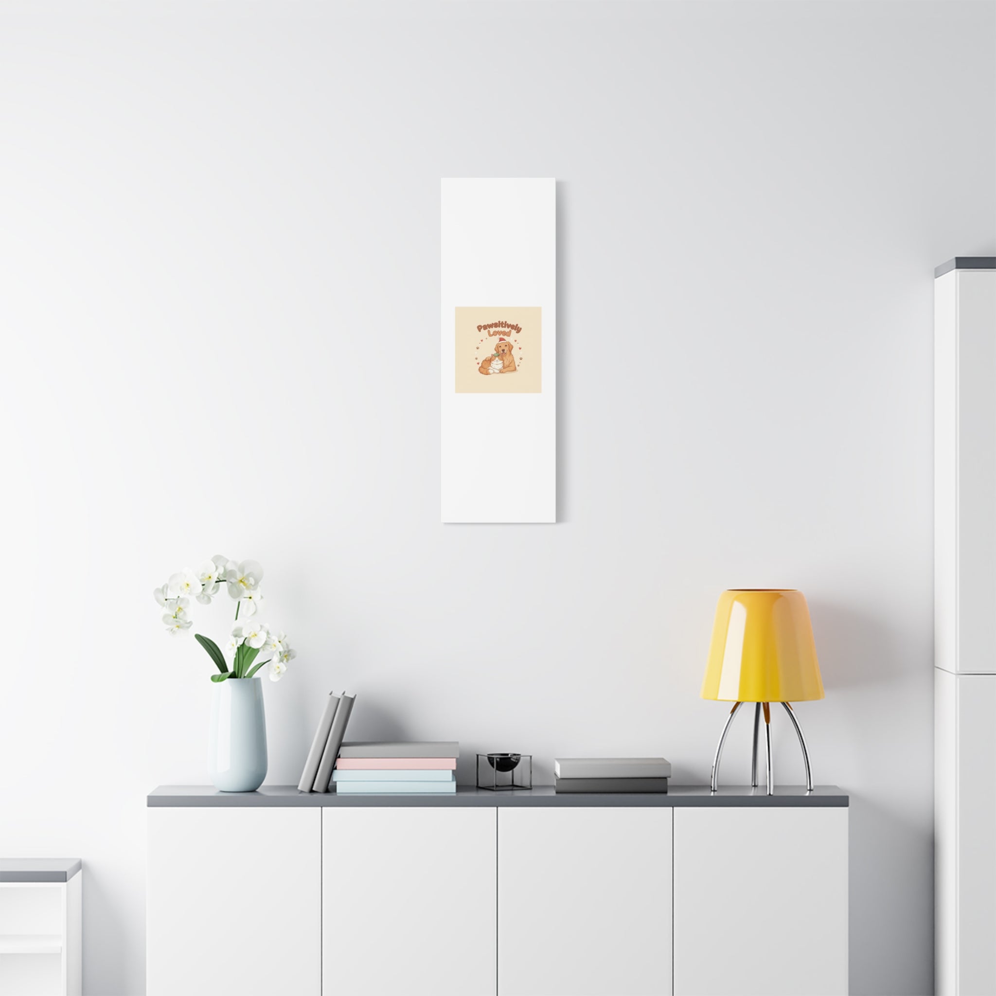 Pawsitively Loved Canvas, Pet Holiday Wall Art | Senior Dog Christmas Decor