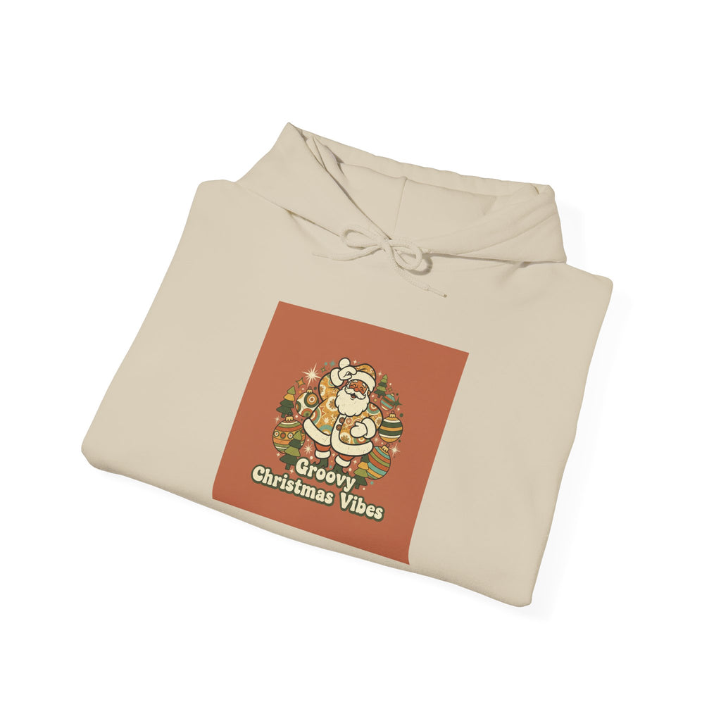 Groovy Christmas Vibes Hoodie | 1970s Retro Christmas, vintage holiday style