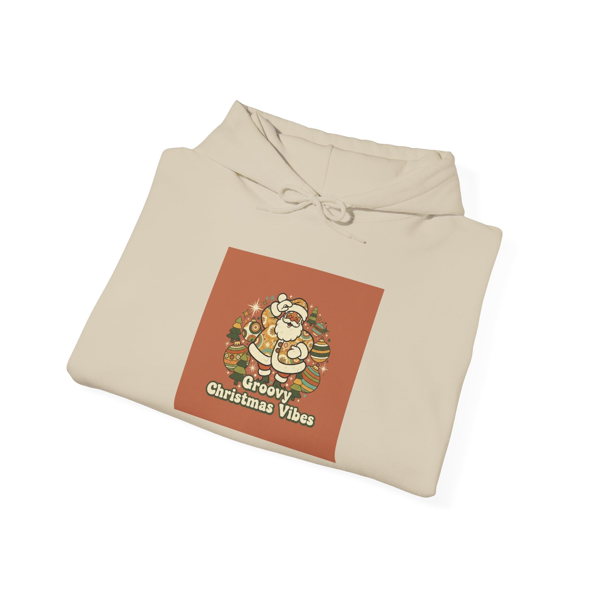 Groovy Christmas Vibes Hoodie | 1970s Retro Christmas, vintage holiday style