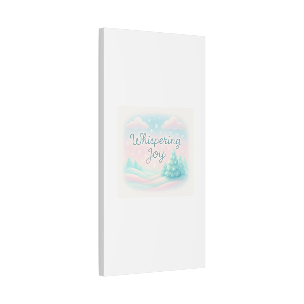 Canvas Wall Art — "Whispering Joy" Pastel Winter Landscape