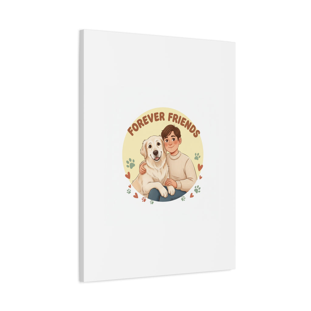 Forever Friends Dog Wall Art, Pet Canvas, Senior Dog Print | Pet-Centric Holiday