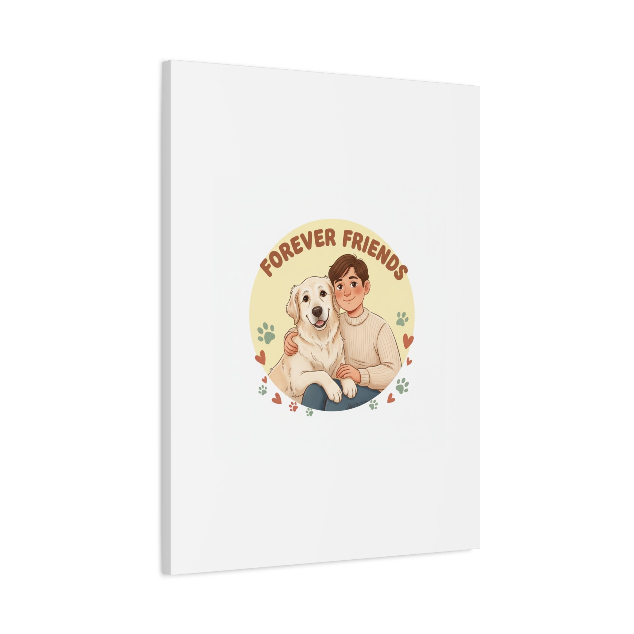 Forever Friends Dog Wall Art, Pet Canvas, Senior Dog Print | Pet-Centric Holiday