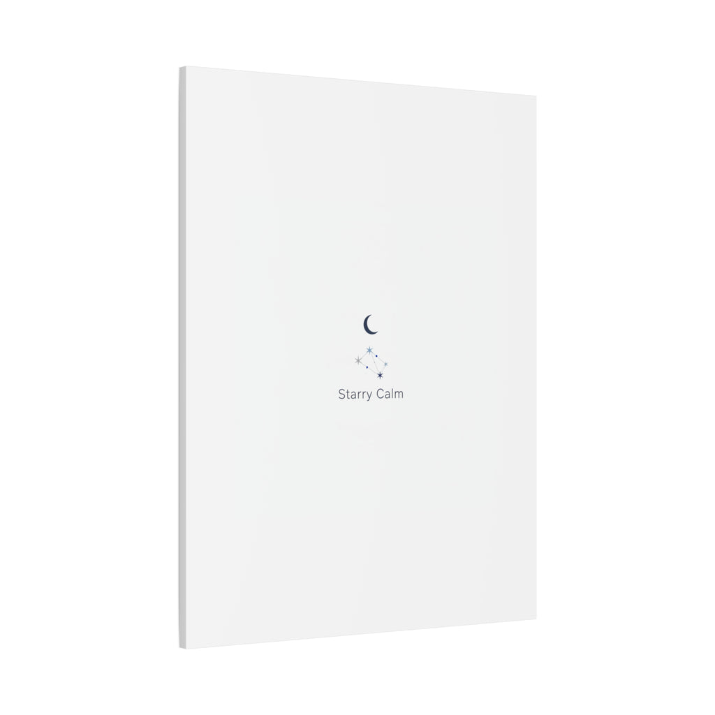 Starry Calm Moon & Constellation Canvas, minimal astrology art print