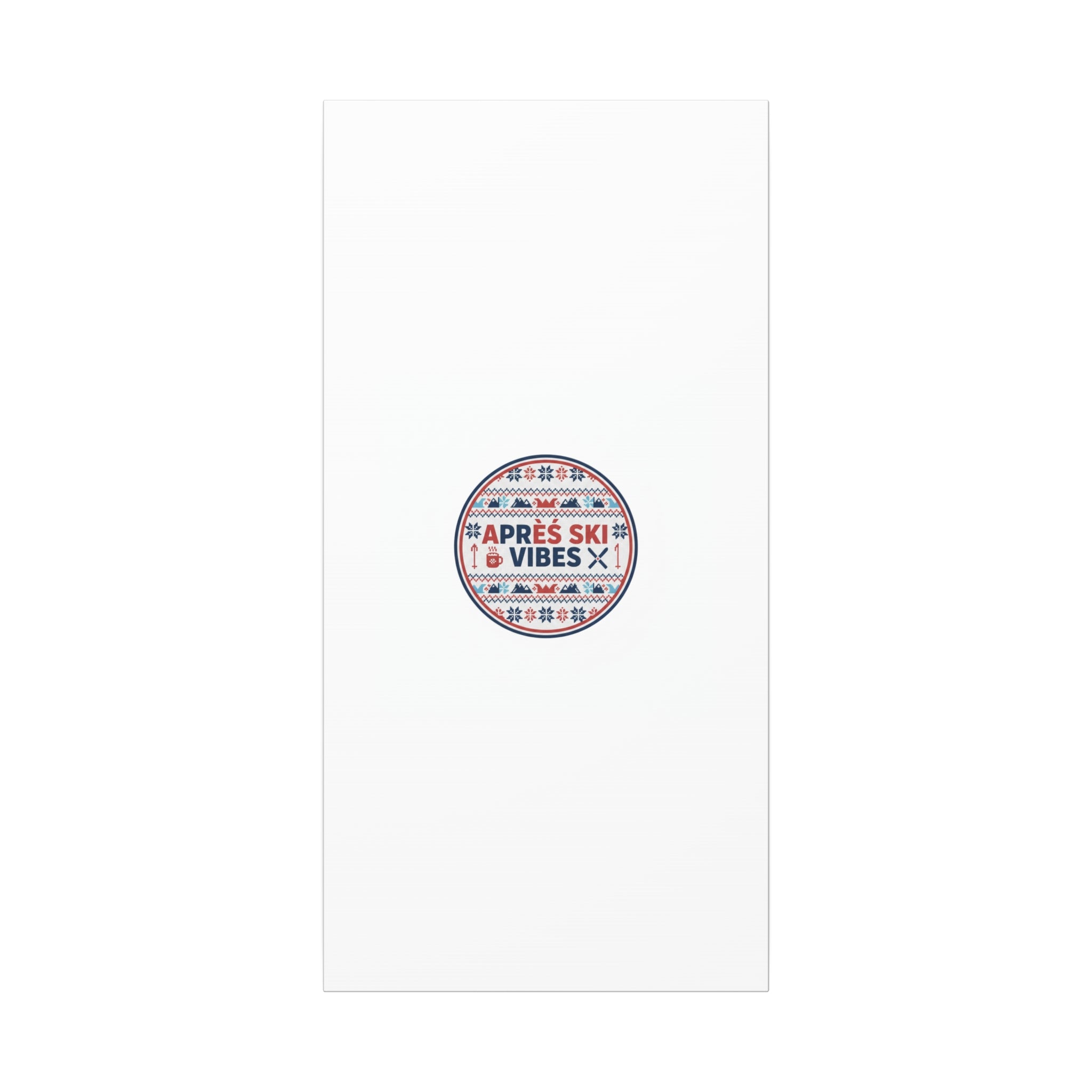 Après Ski Vibes Canvas, Fair Isle Ski Lodge Wall Art | Mountain Chalet Decor