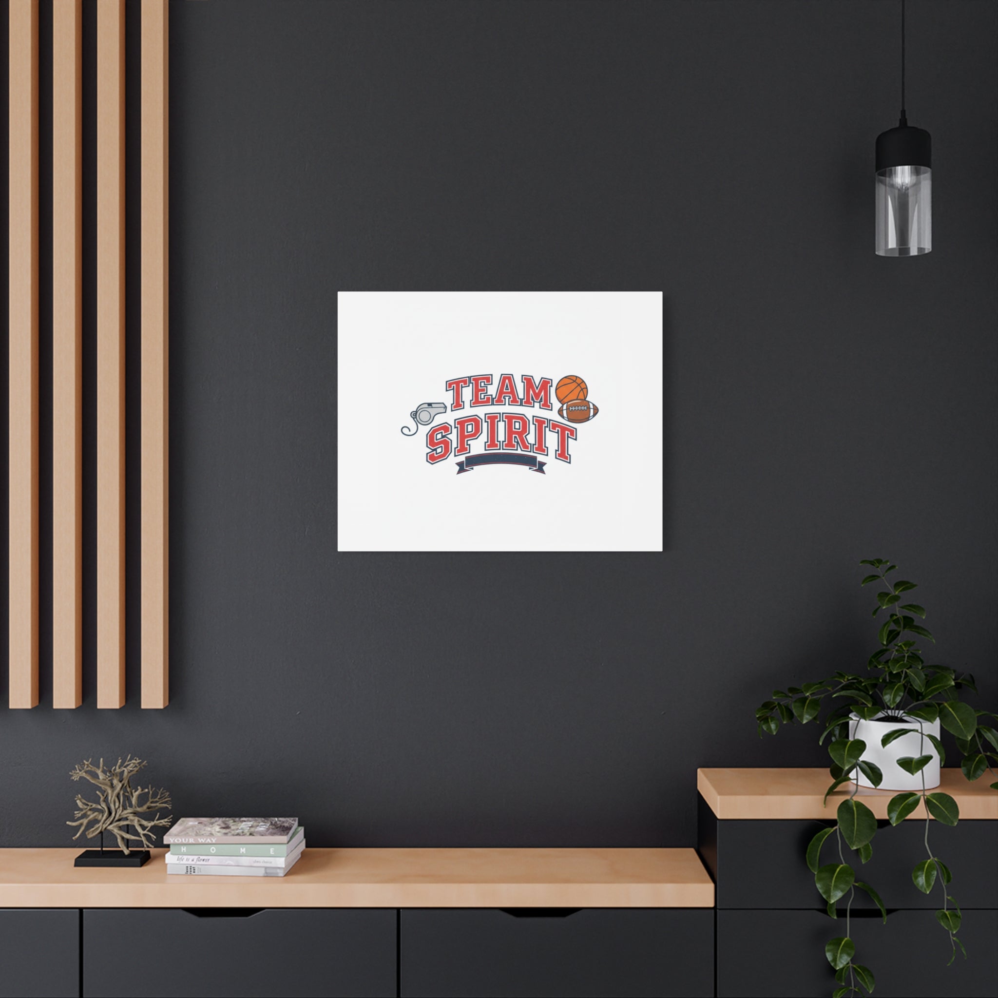 Team Spirit varsity crest Canvas