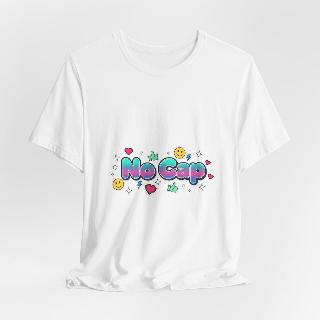 No Cap tee | Gen-Z slang shirt, bold meme typography