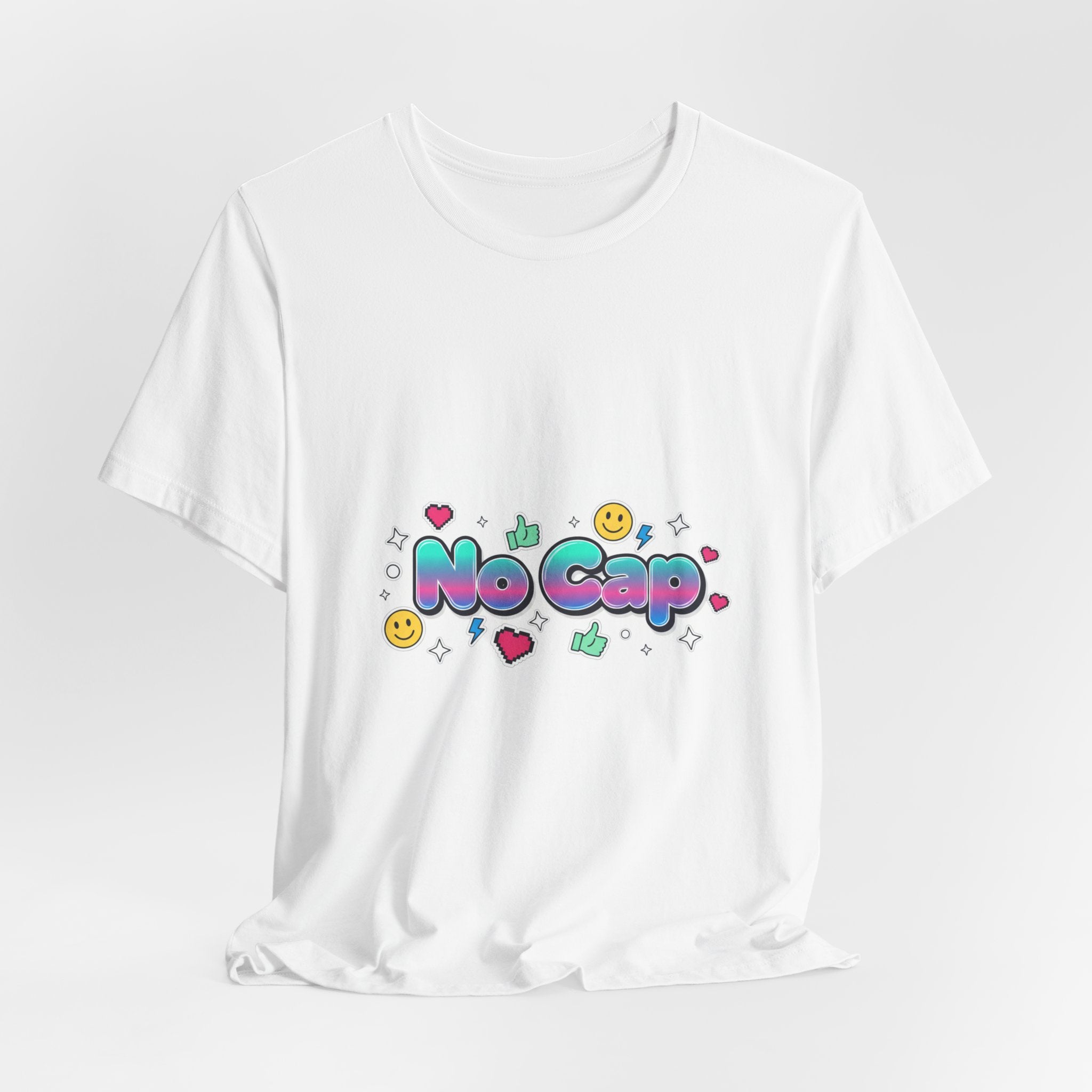 No Cap tee | Gen-Z slang shirt, bold meme typography