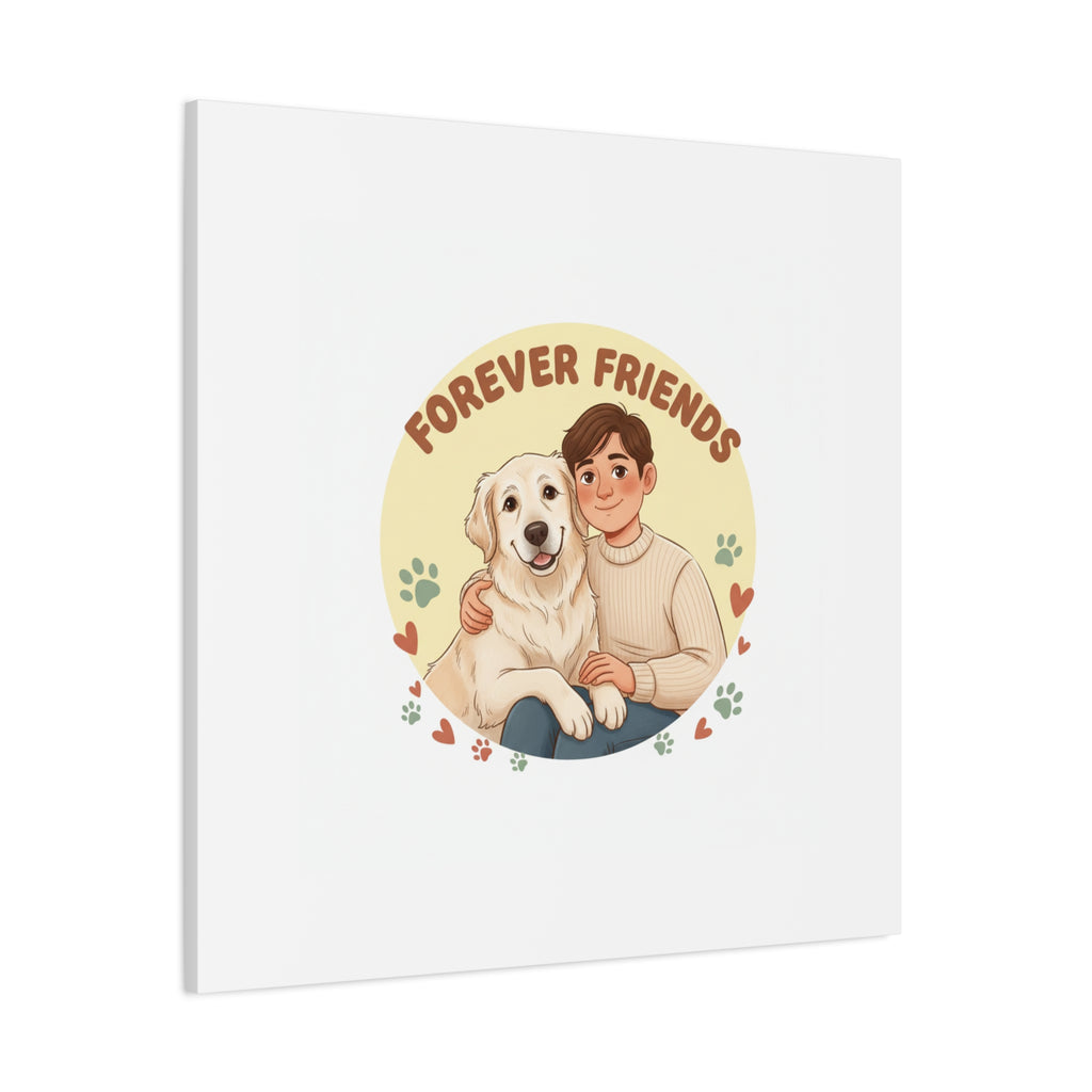 Forever Friends Dog Wall Art, Pet Canvas, Senior Dog Print | Pet-Centric Holiday