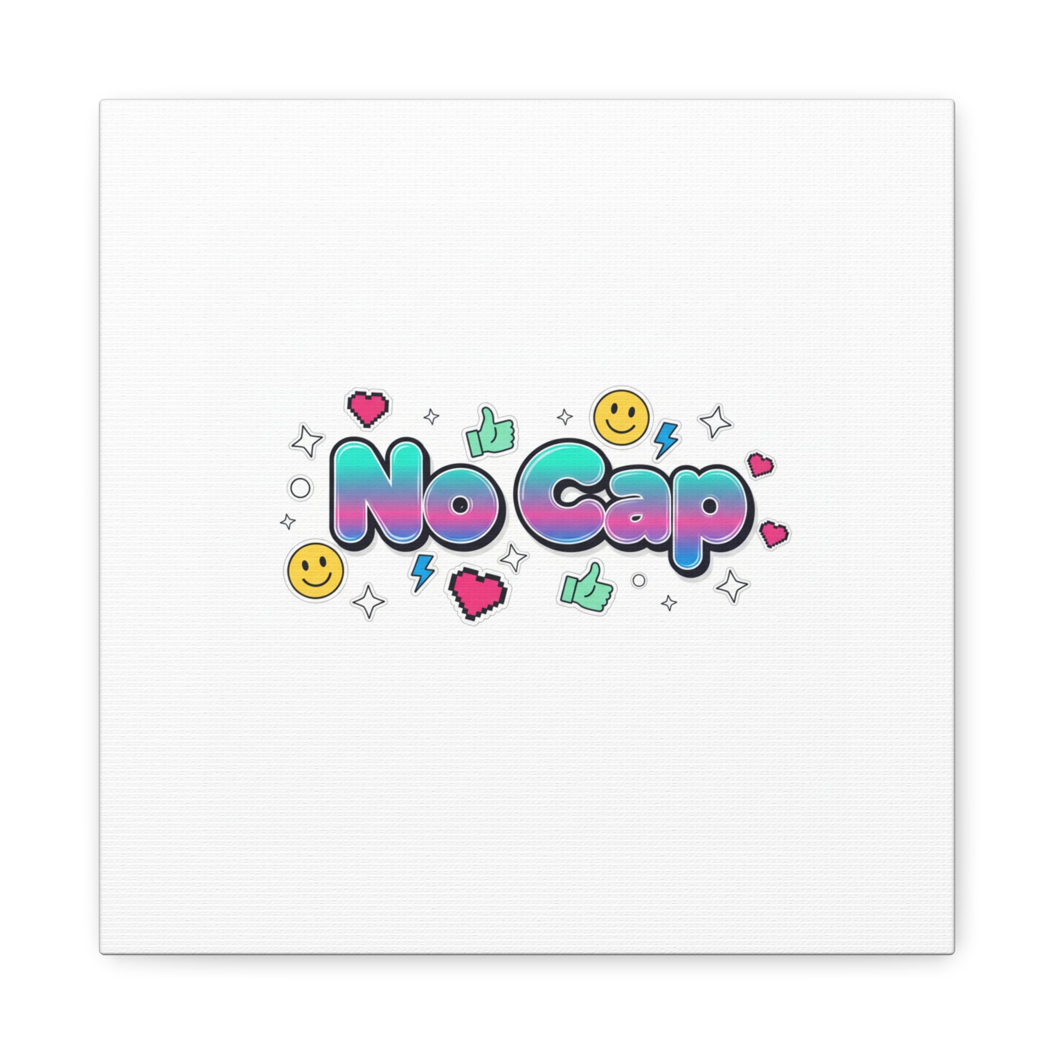 No Cap Canvas | Gen-Z Slang, Internet Lingo Wall Art