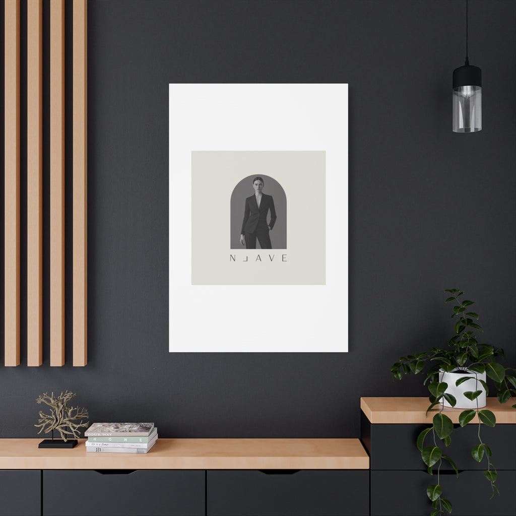 Monochrome Minimal Fashion Print, Canvas