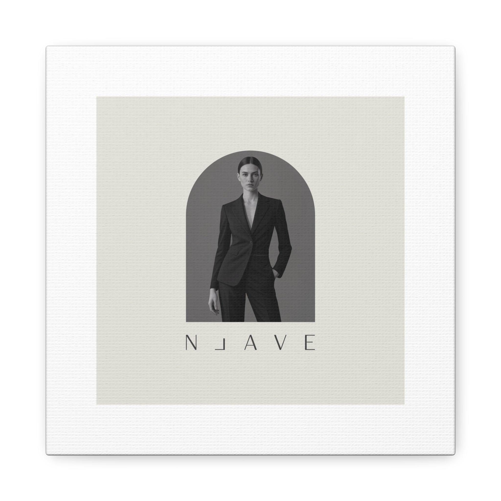 Monochrome Minimal Fashion Print, Canvas