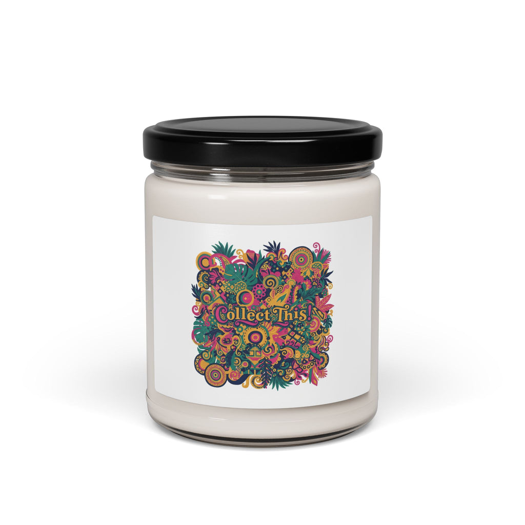 Maximalist Floral Collage Candle, Soy Jar Candle | Bold Pattern Party
