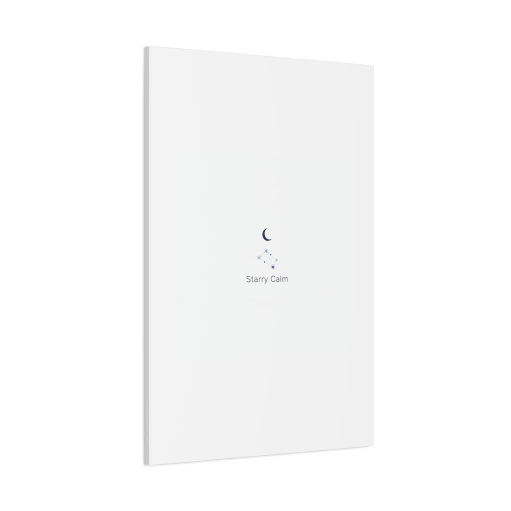 Starry Calm Moon & Constellation Canvas, minimal astrology art print