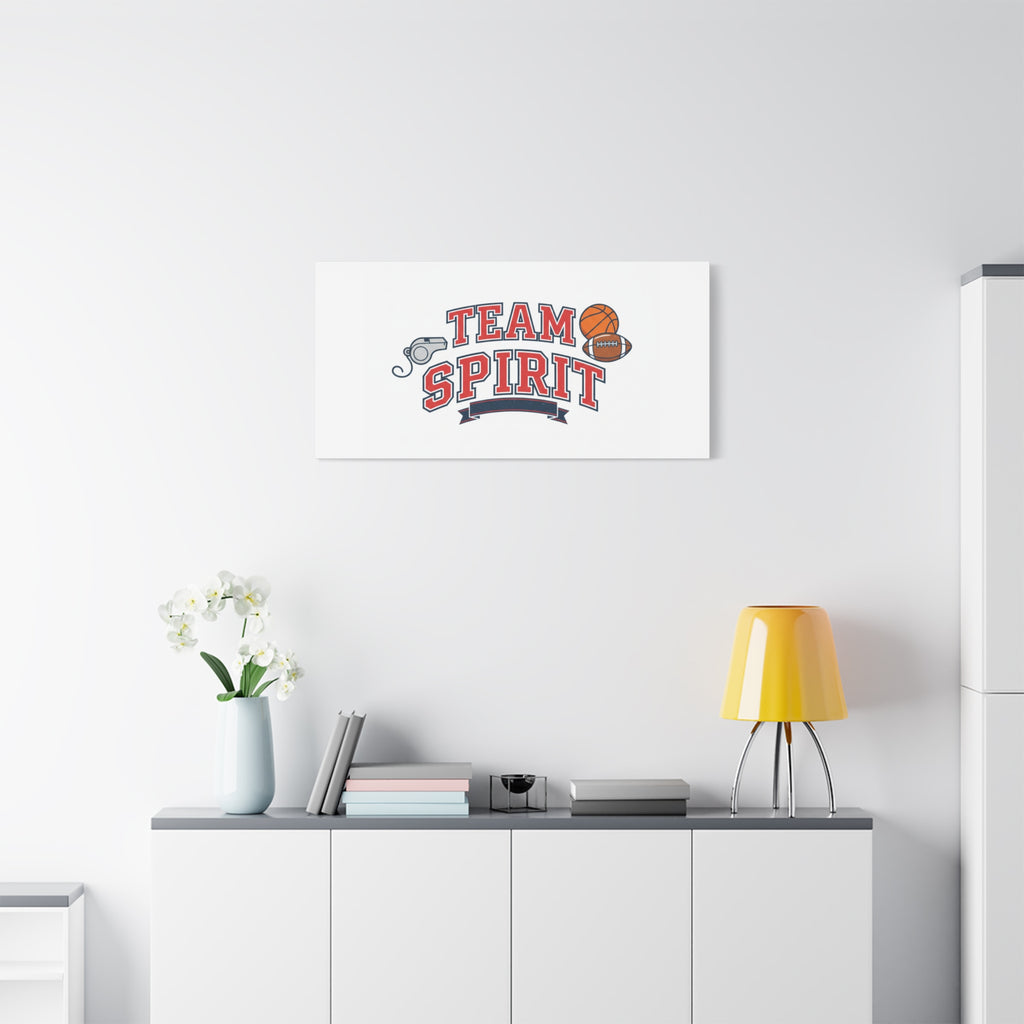 Team Spirit varsity crest Canvas