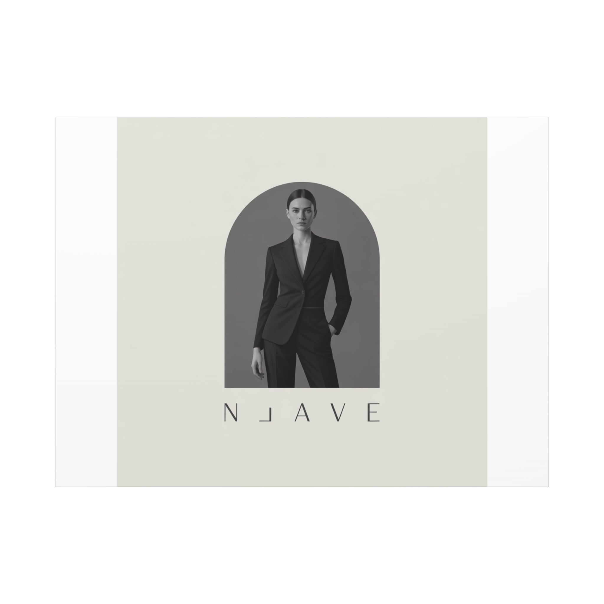 Monochrome Minimal Fashion Print, Canvas