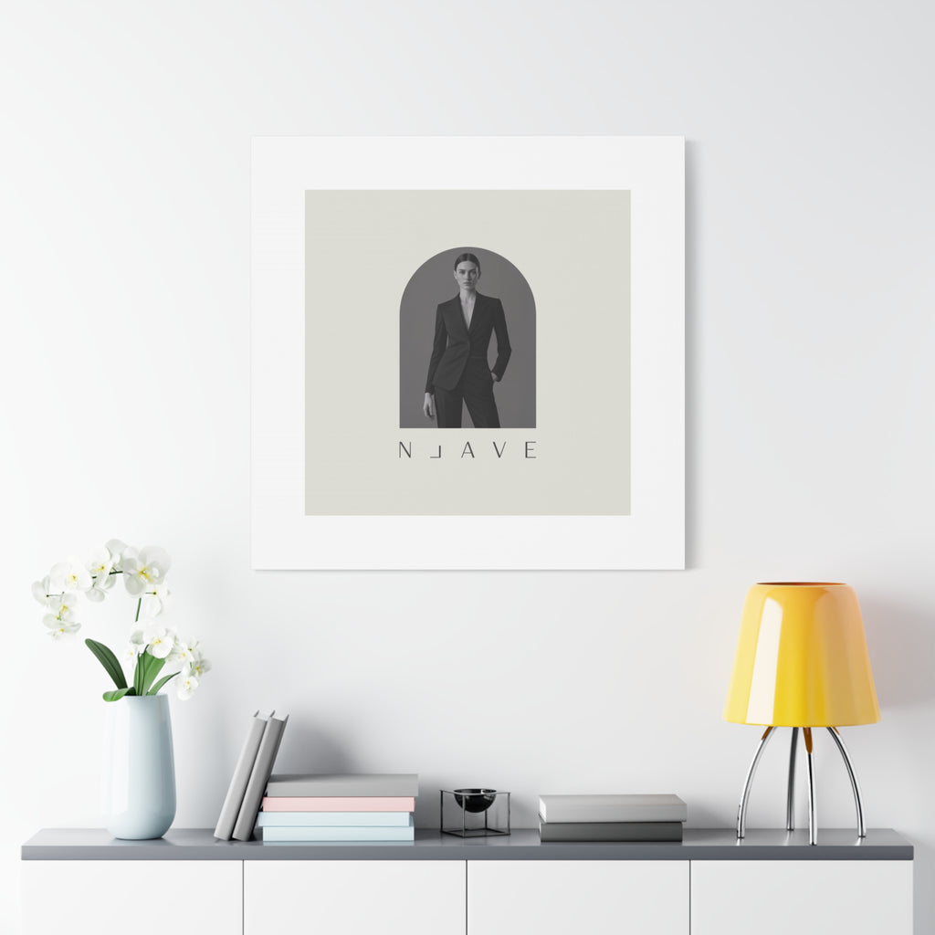 Monochrome Minimal Fashion Print, Canvas